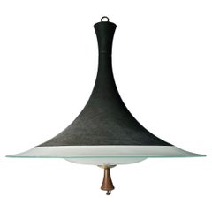 Vintage Danish Modern Elegant Tulip Pendant Lamp