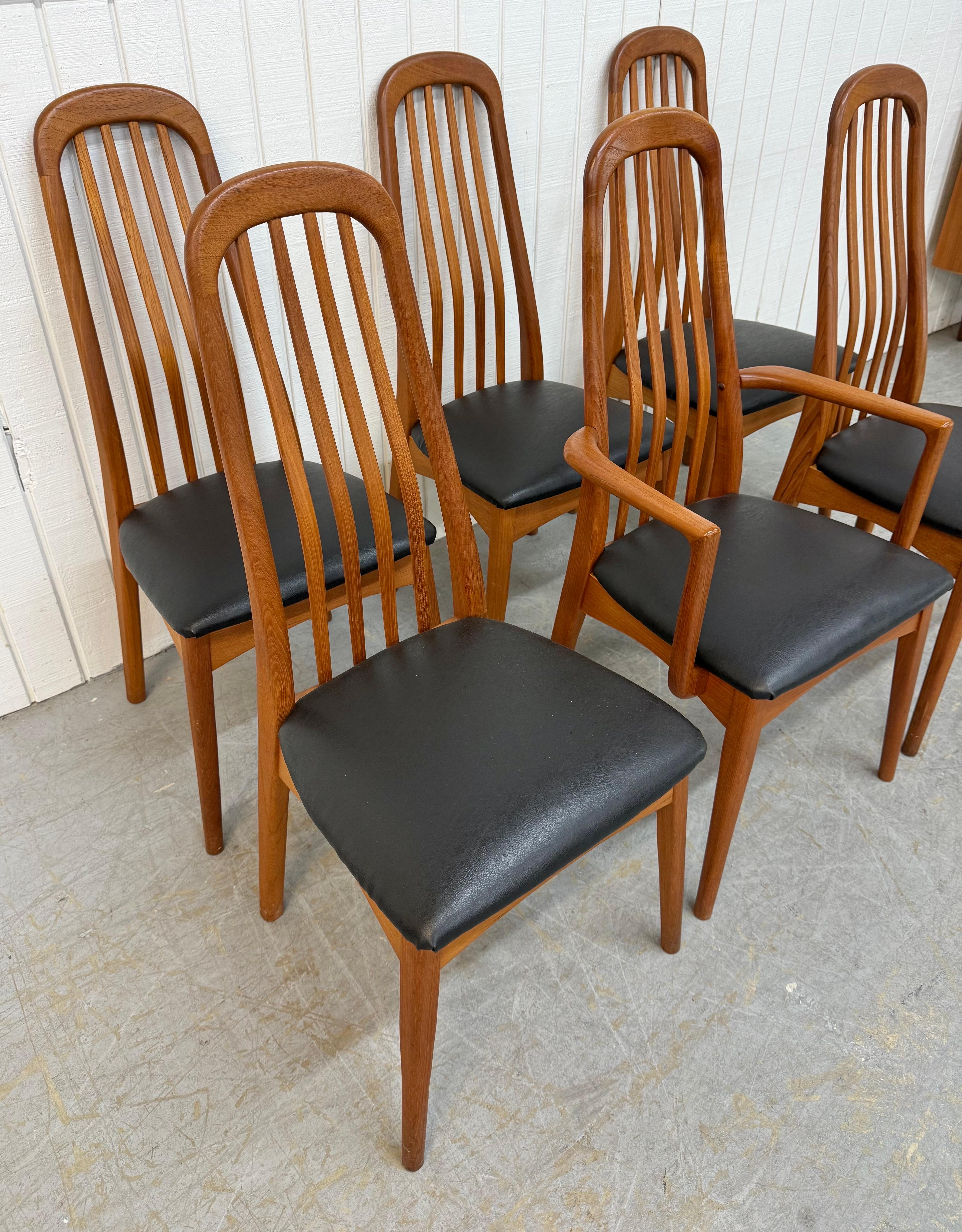 This listing is for a set of six Vintage Danish Modern 