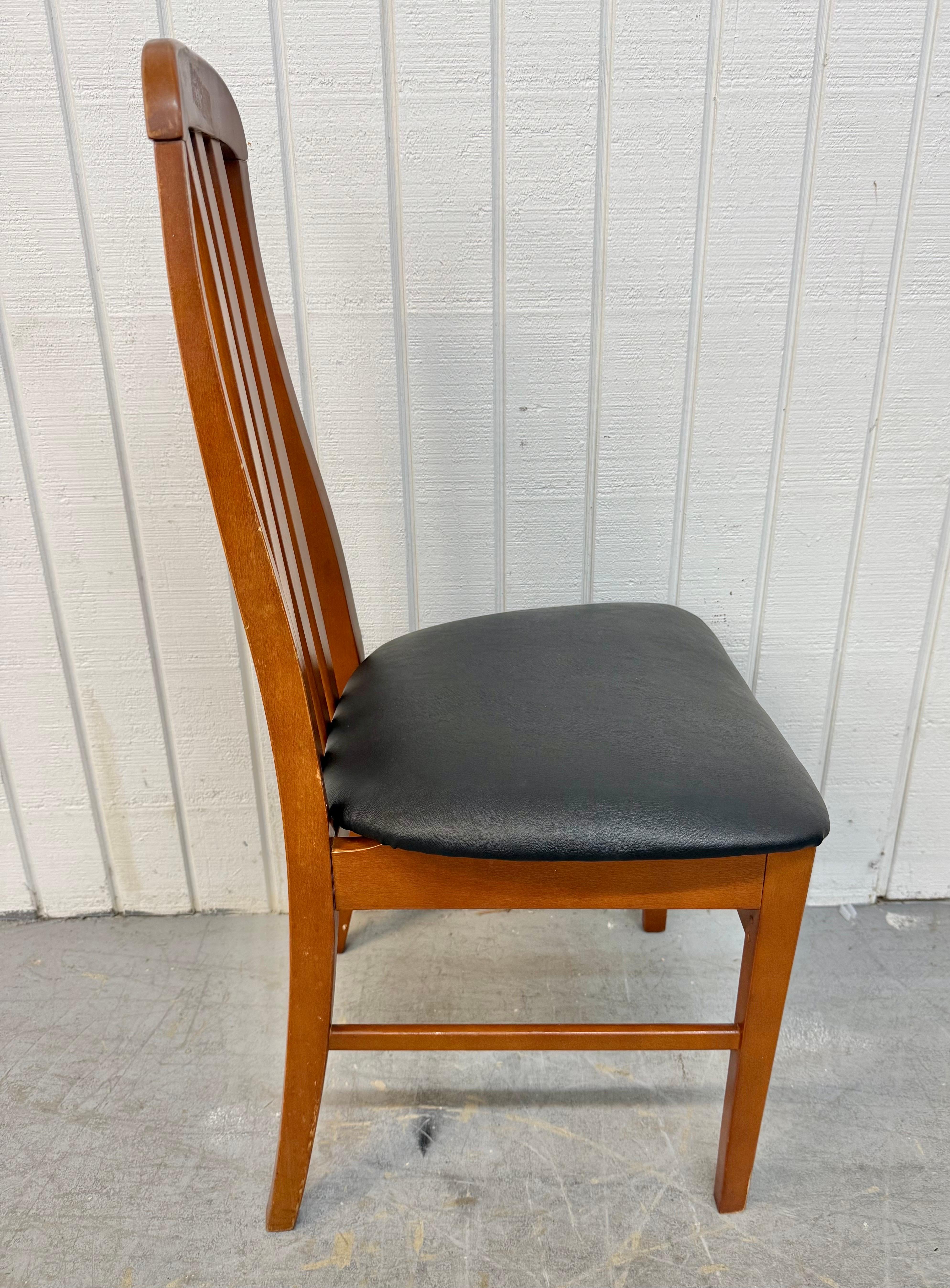 Vintage Dänisch Modern Eva Stil Teak  Esszimmerstühle - Satz von 8 (Polster) im Angebot