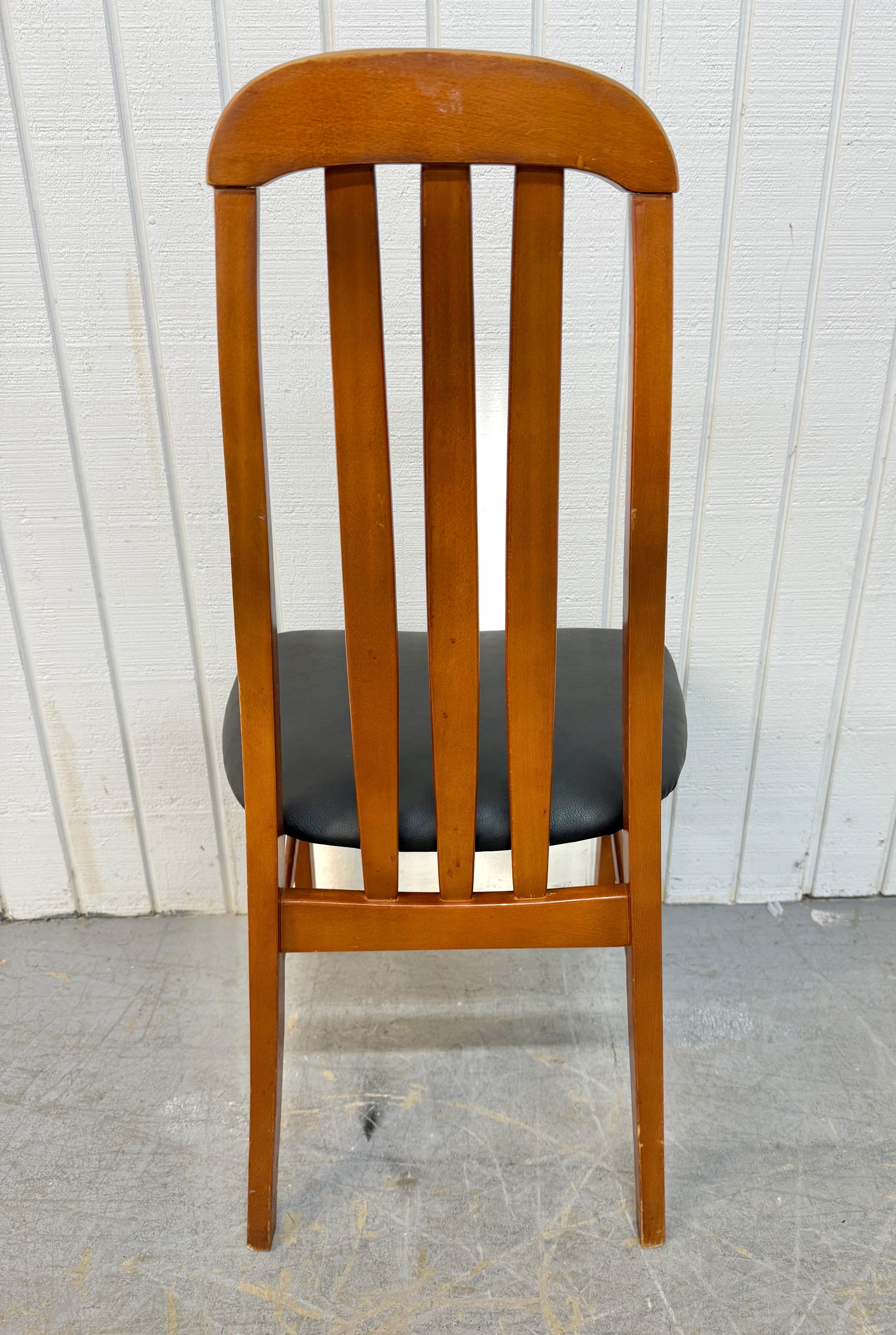 Vintage Dänisch Modern Eva Stil Teak  Esszimmerstühle - Satz von 8 im Angebot 1