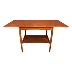 Vintage Danish Modern Hans Wegner AT32 Teak Side Table