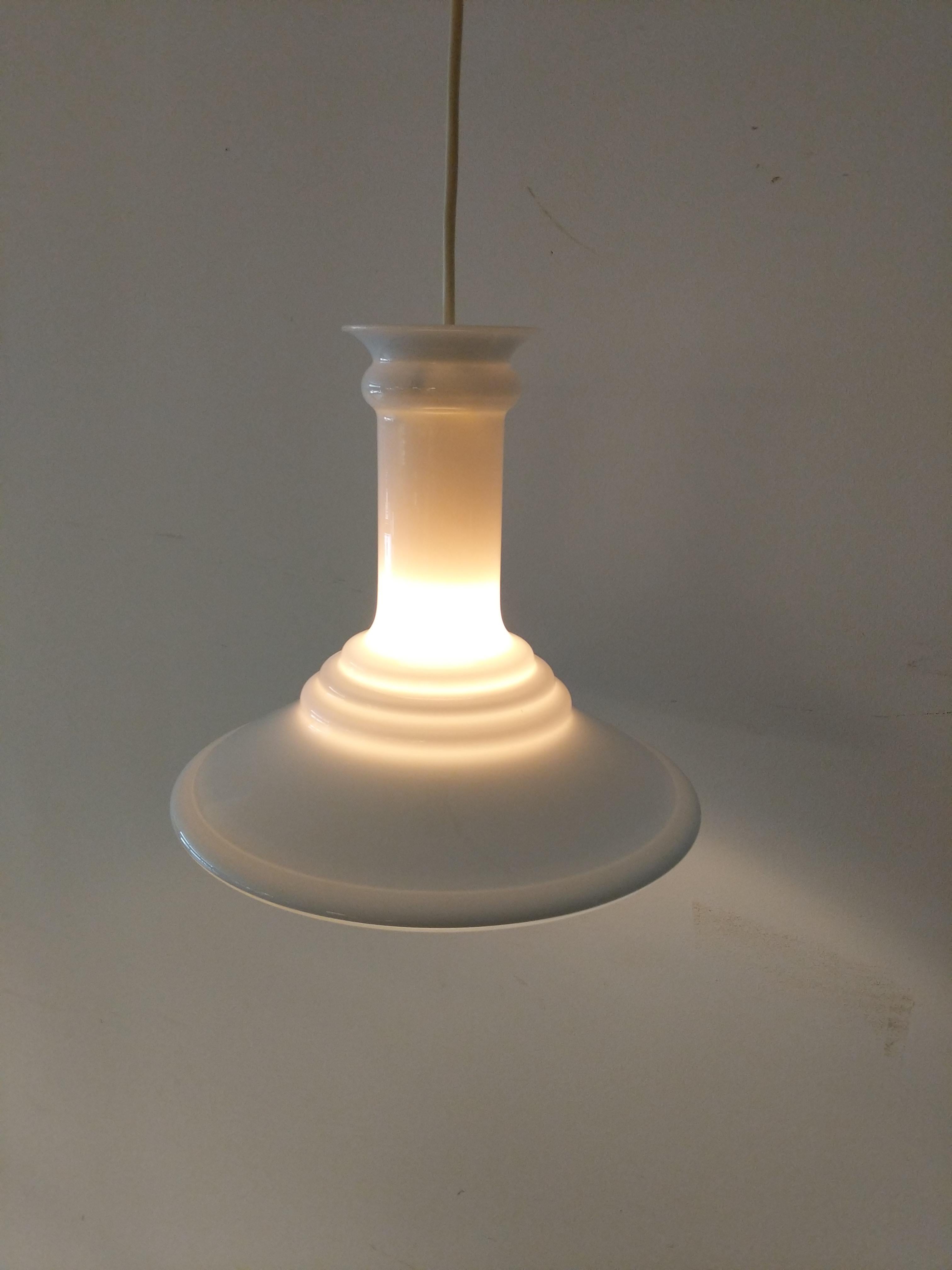 20th Century Vintage Danish Modern Holmegaard Lamp For Sale