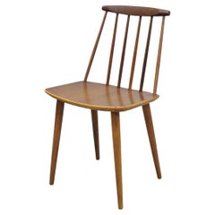 Vintage Danish Modern J77 Teak Side Chair by Folke Pallson for FDB Møbelfabrik