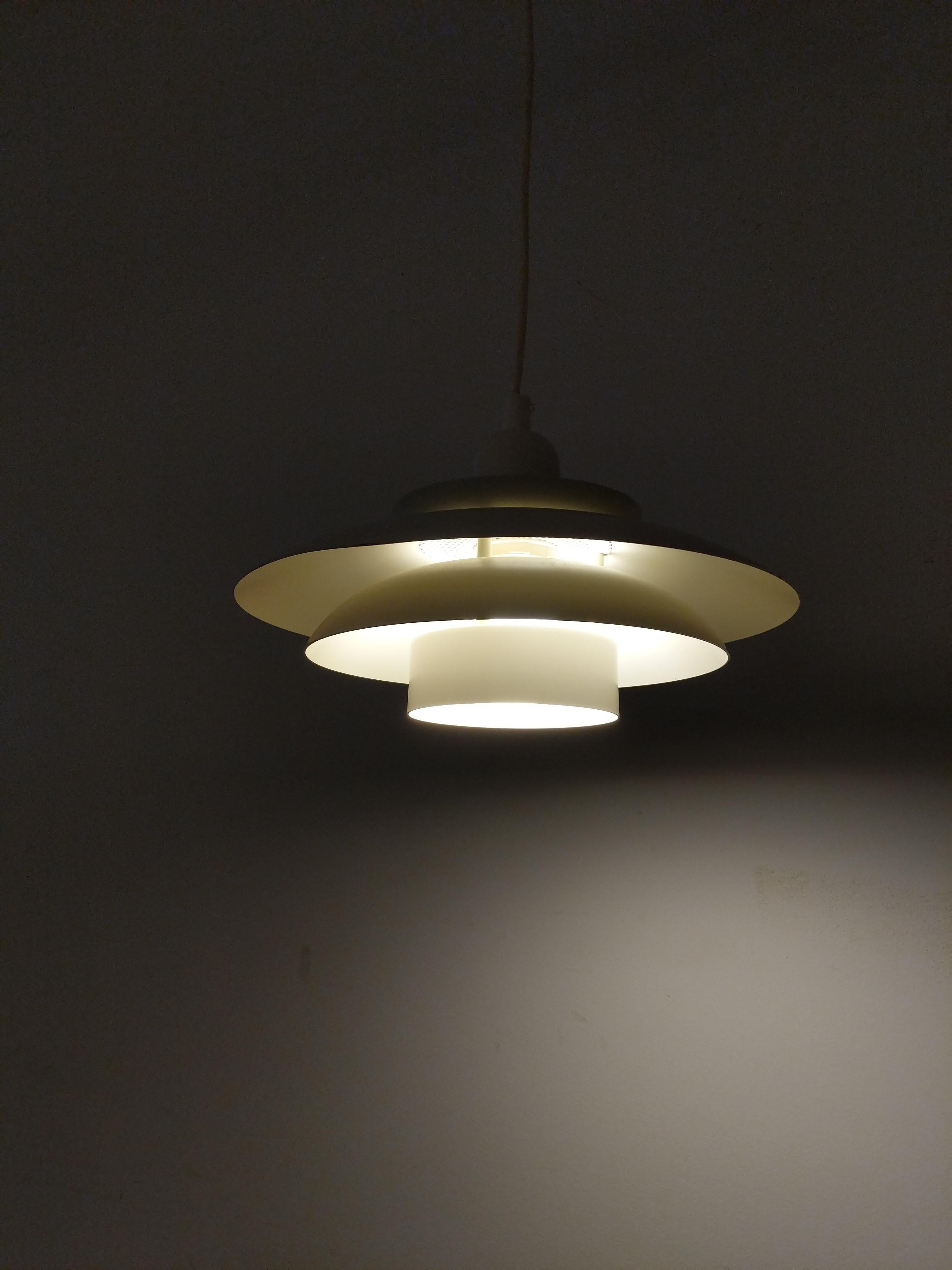 Metal Vintage Danish Modern Lamp by Jeka