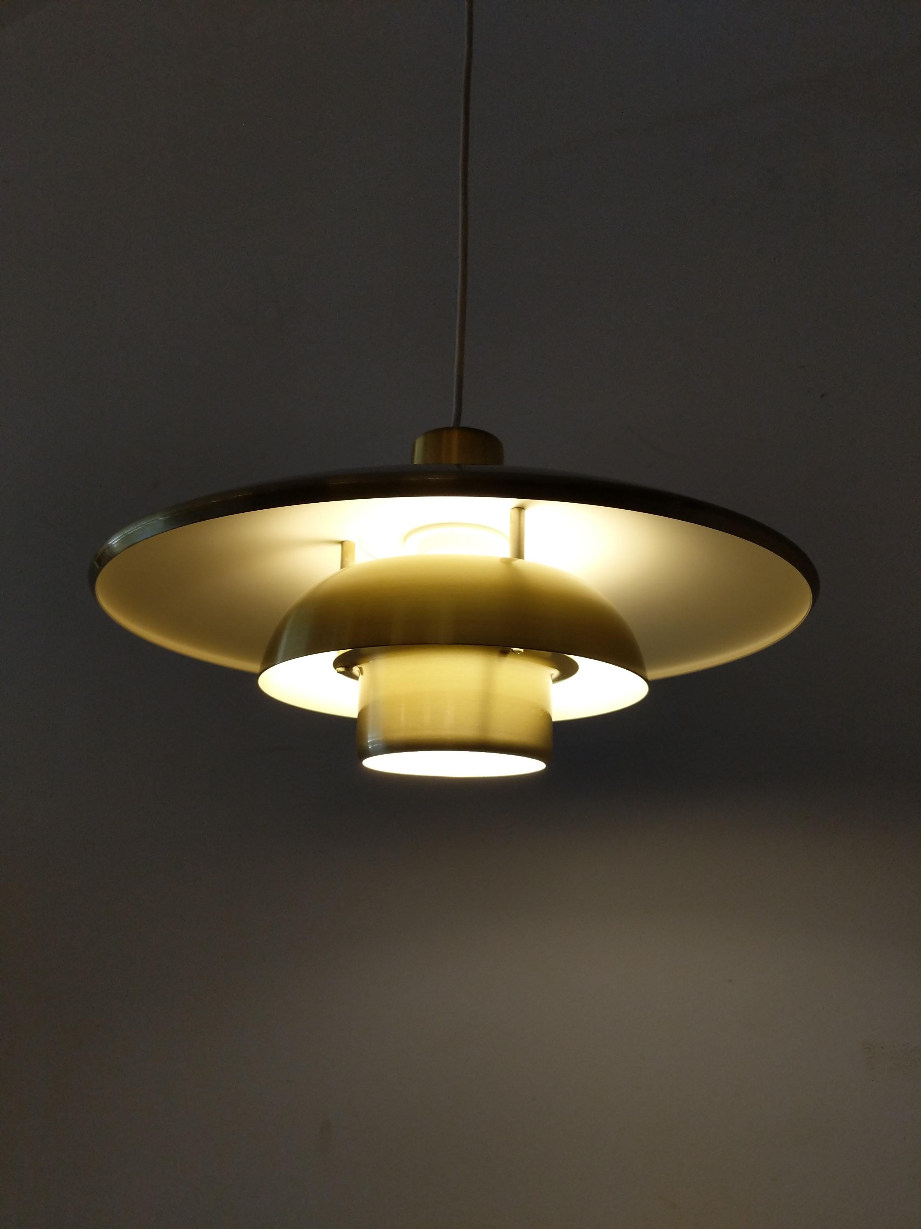 Metal Vintage Danish Modern Lamp by Lyskaer
