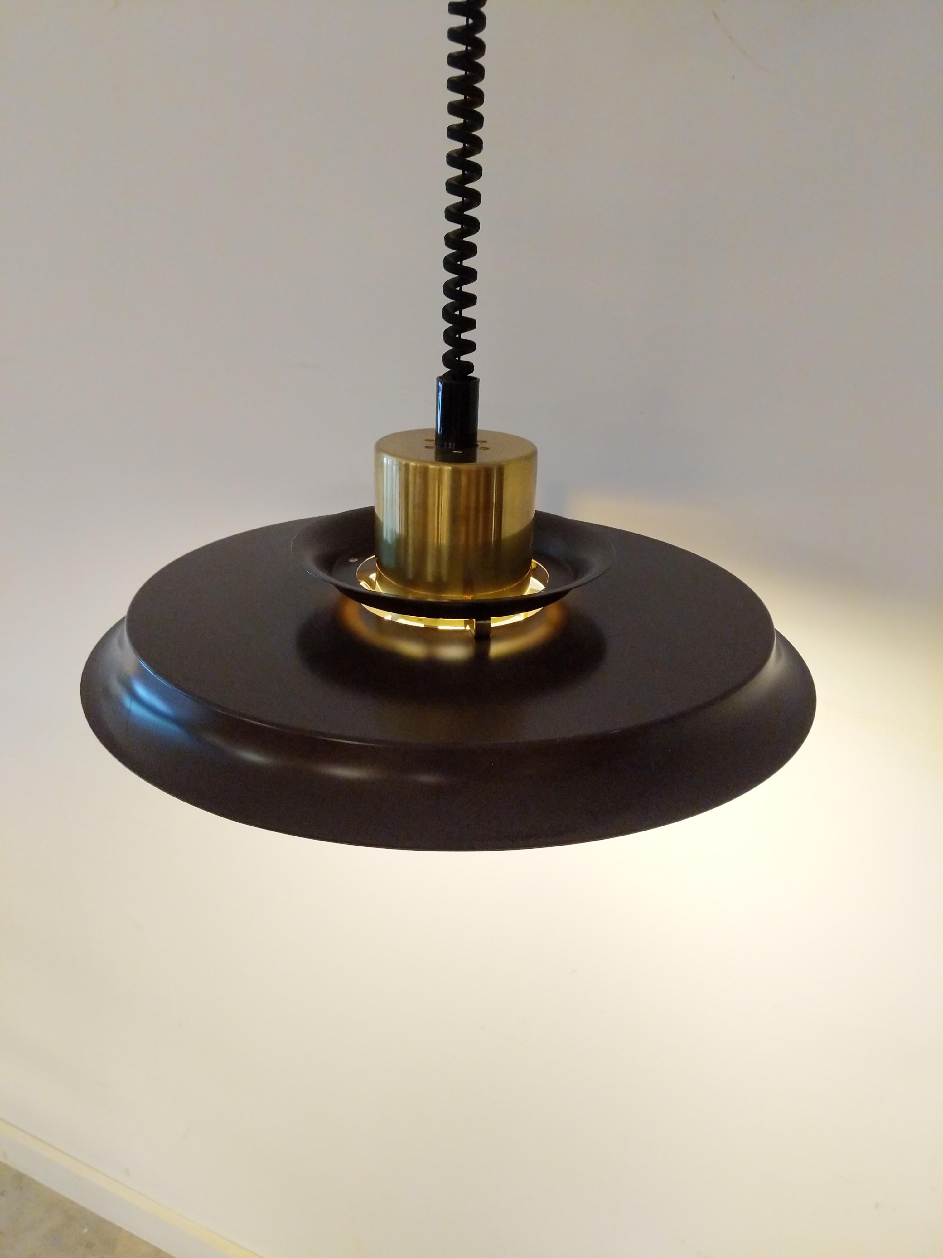 Metal Vintage Danish Modern Lamp by Vitrika For Sale