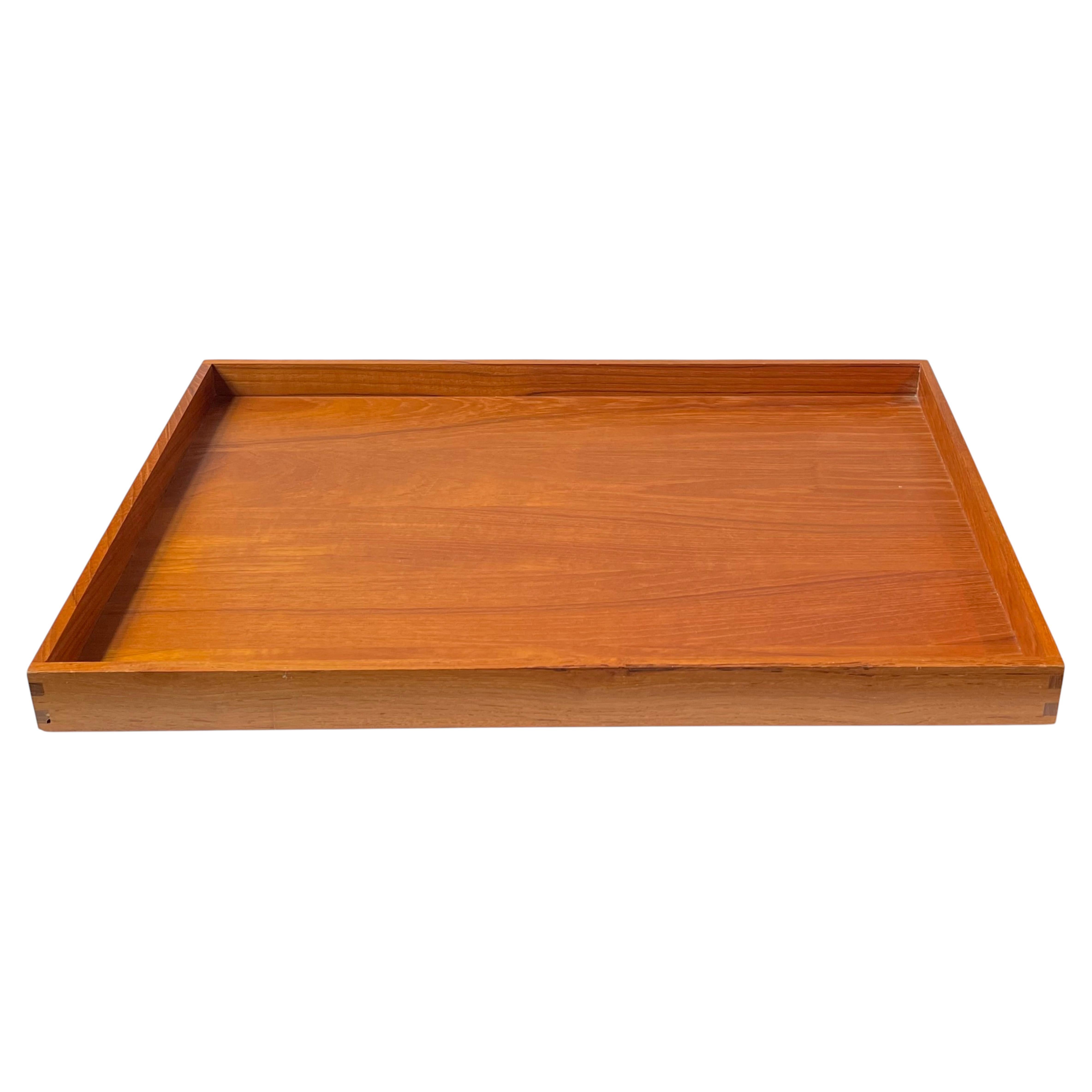 Vintage Danish Modern Large Serving Tray in Teak, 1960s