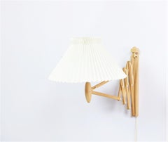 Vintage Danish Modern Le Klint "Scissor" Wall Lamp Model 332 in Beech