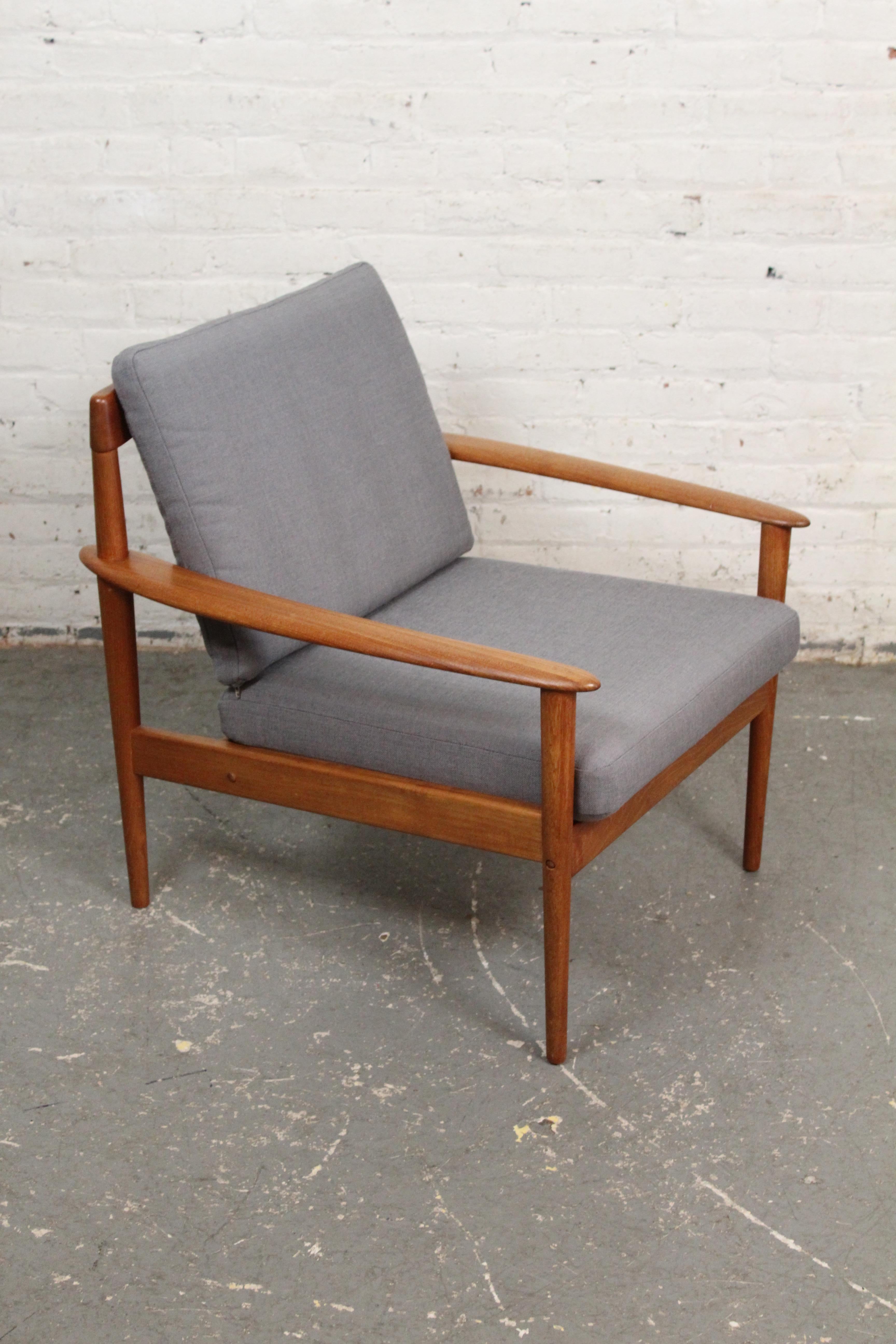 Vintage Danish Modern Lounge Chair by Grete Jalk for Poul Jensen 11
