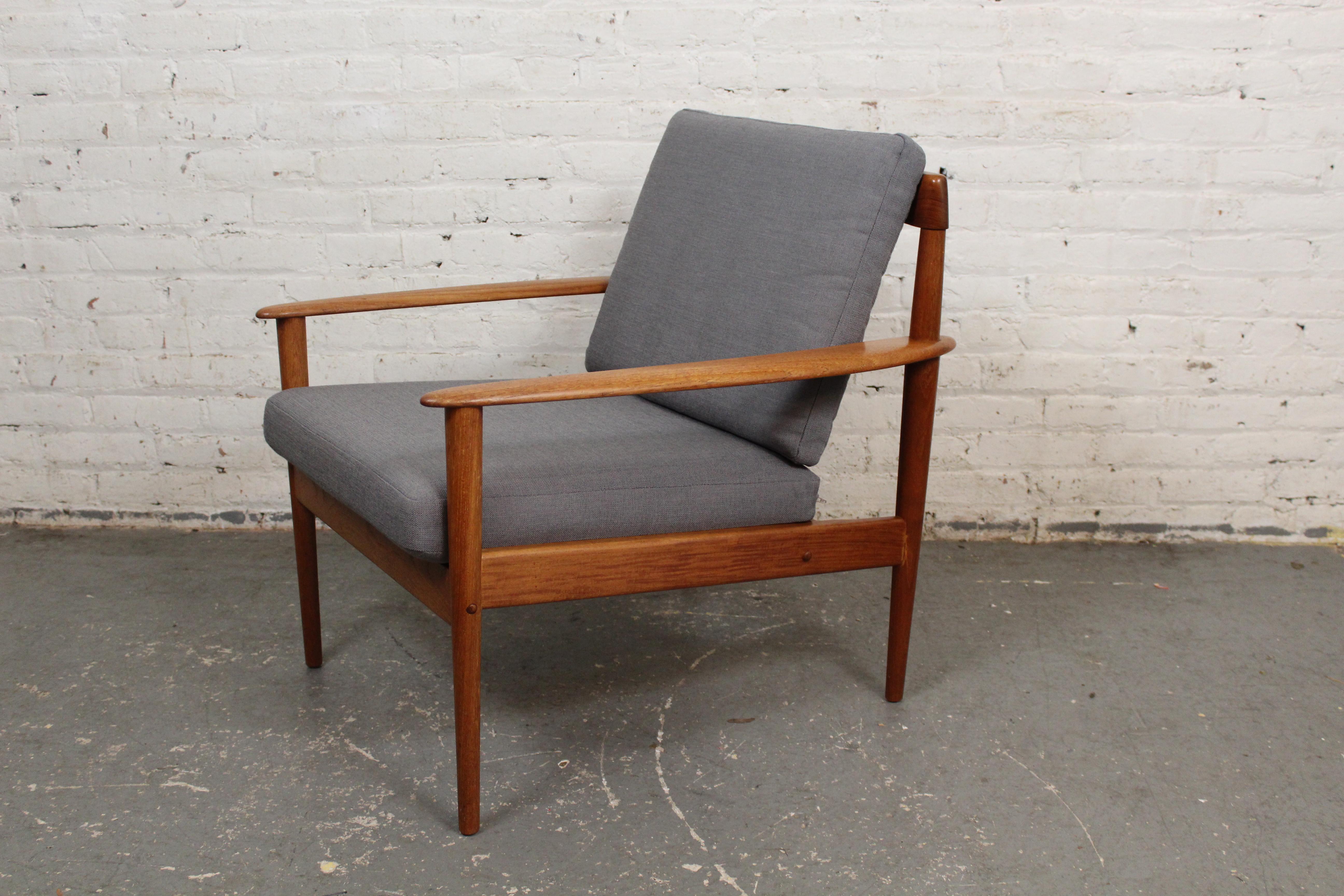 Mid-Century Modern Vintage Danish Modern Lounge Chair by Grete Jalk for Poul Jensen