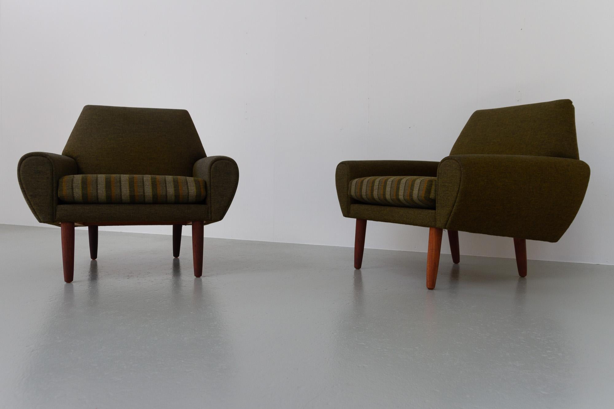 Scandinavian Modern Vintage Danish Modern Lounge Chairs by Kurt Østervig for Ryesberg Møbler, 1960 For Sale