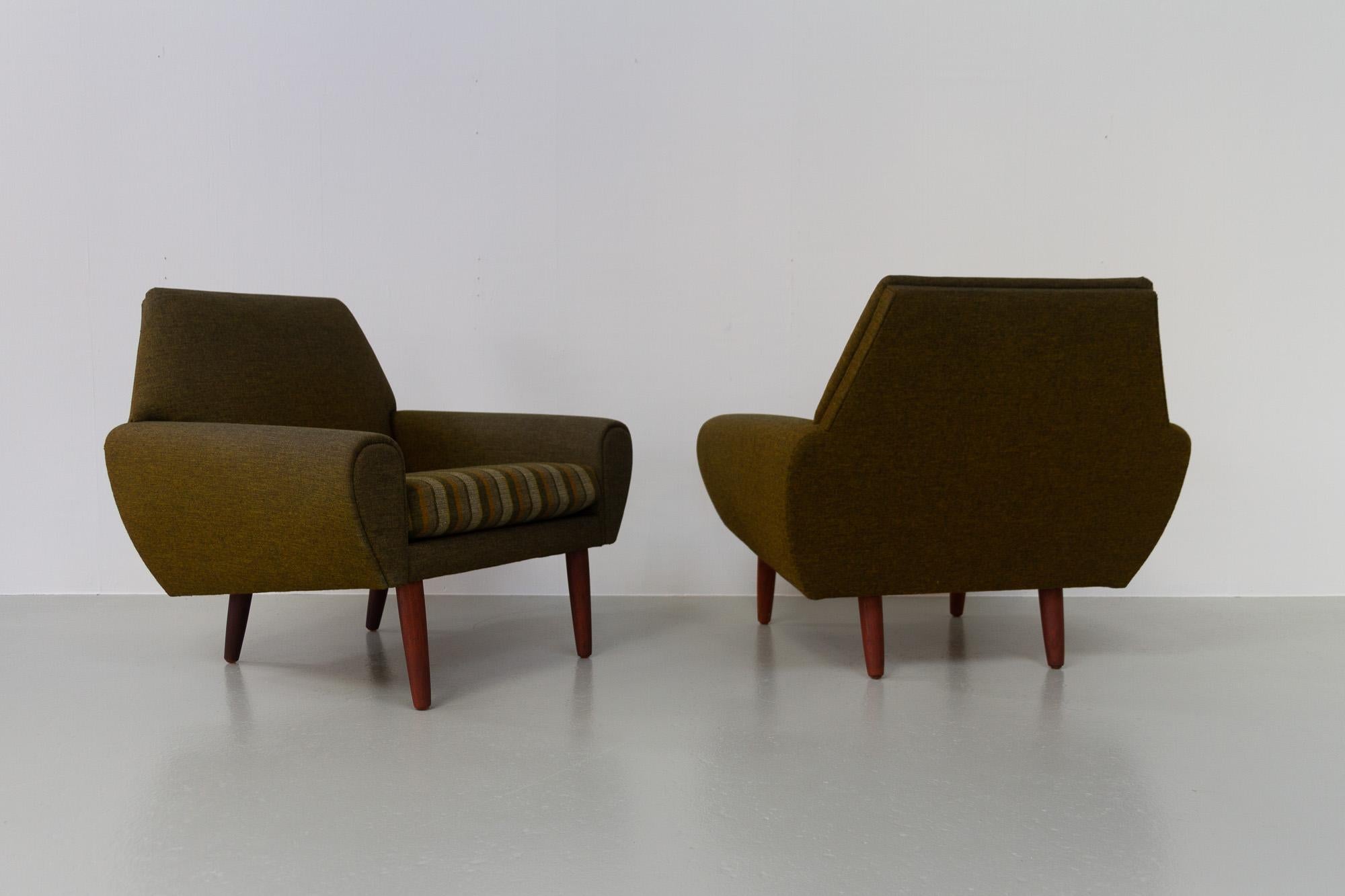 Vintage Danish Modern Lounge Chairs by Kurt Østervig for Ryesberg Møbler, 1960 For Sale 1