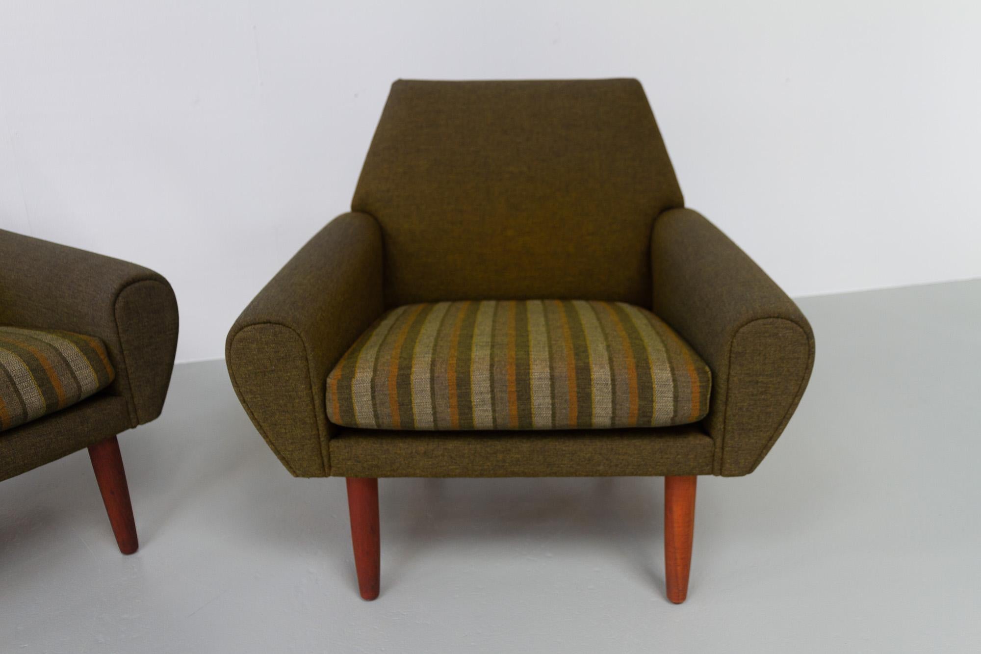 Vintage Danish Modern Lounge Chairs by Kurt Østervig for Ryesberg Møbler, 1960 For Sale 3