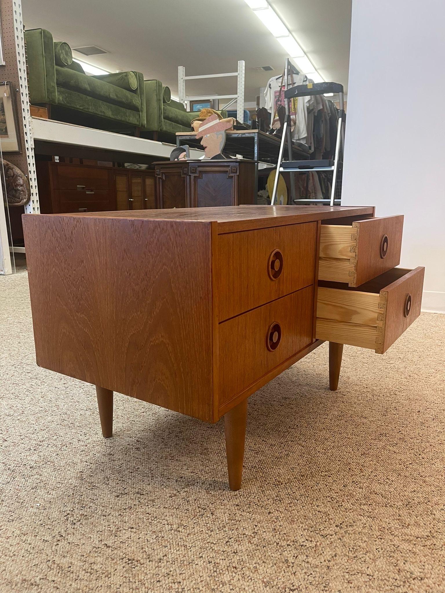 Late 20th Century Vintage Danish Modern Low Profile Dresser For Sale