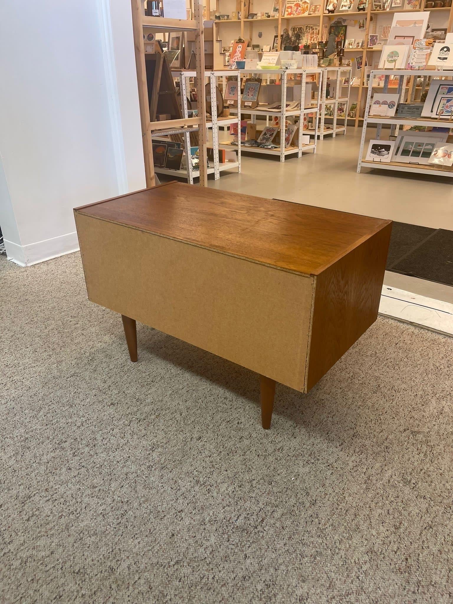Wood Vintage Danish Modern Low Profile Dresser For Sale