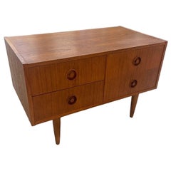 Vintage Danish Modern Low Profile Kommode