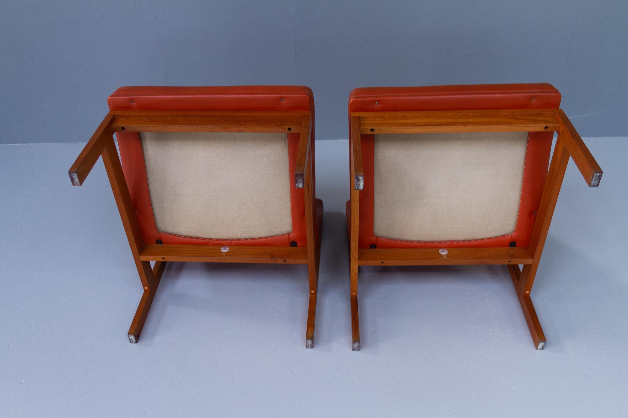 Vintage Danish Modern Moduline Lounge Chairs by Gjerløv-Knudsen & Lind, 1970s. 6
