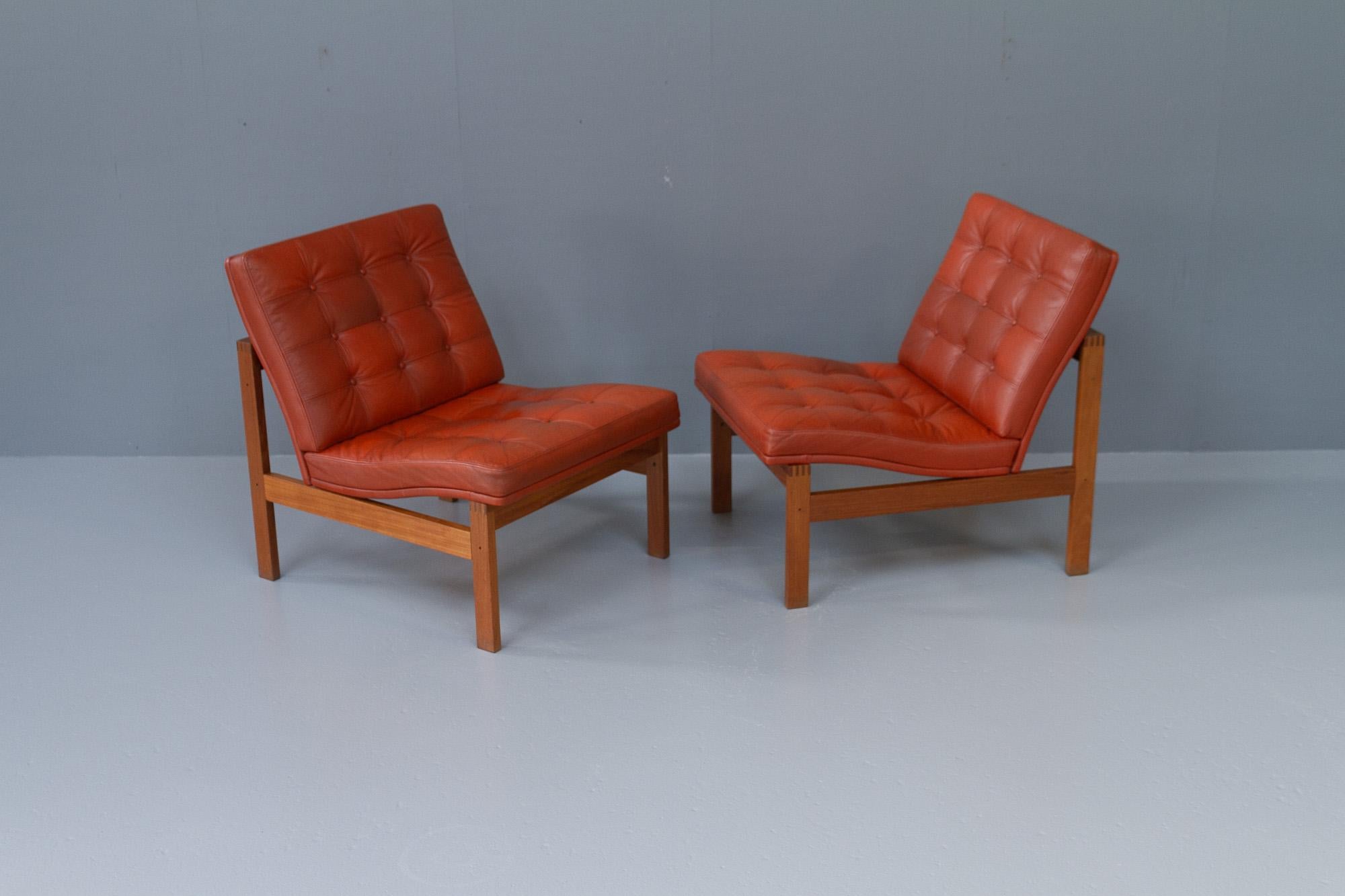 Vintage Danish Modern Moduline Lounge Chairs by Gjerløv-Knudsen & Lind, 1970s. 8