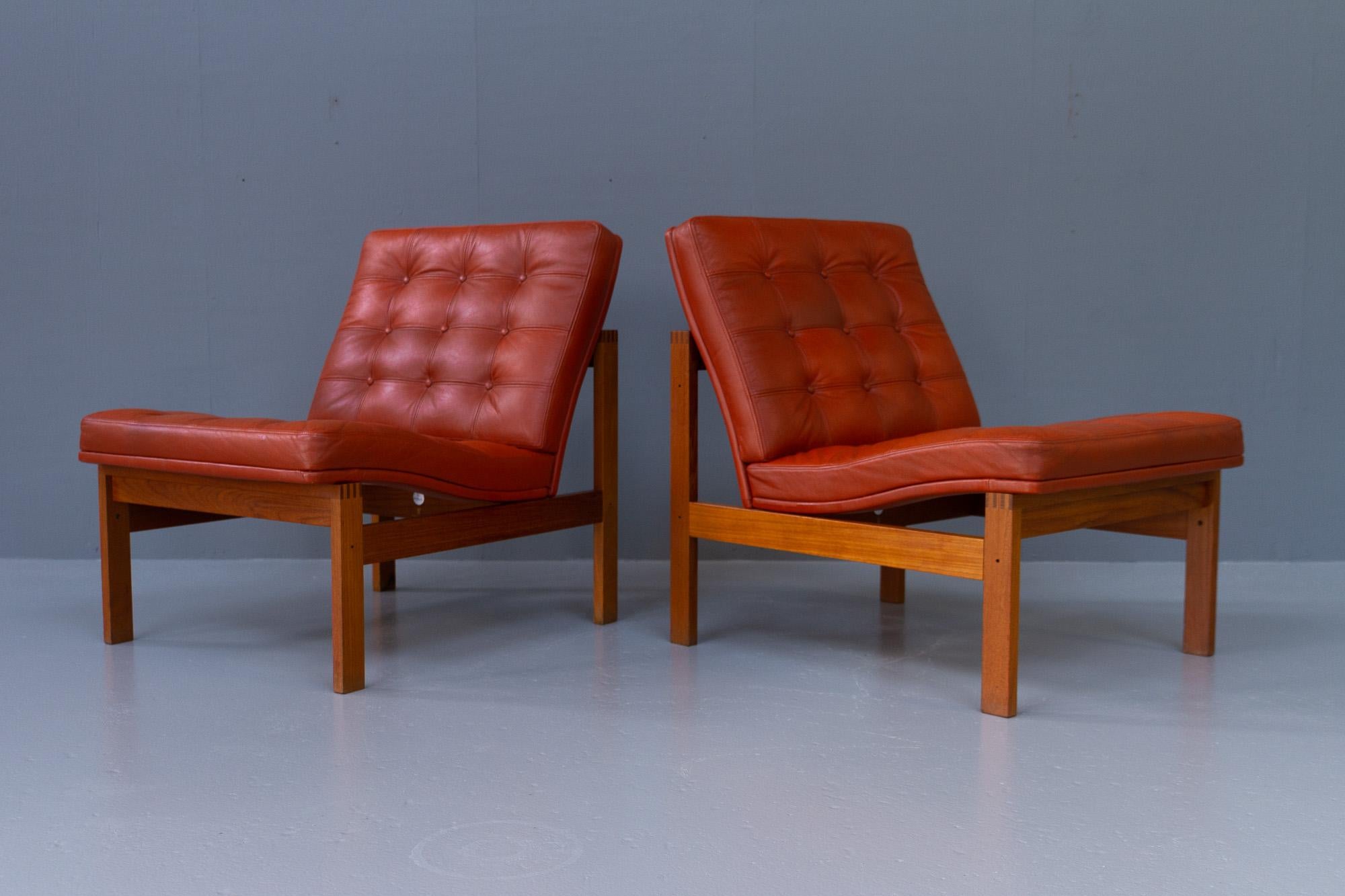 Scandinavian Modern Vintage Danish Modern Moduline Lounge Chairs by Gjerløv-Knudsen & Lind, 1970s.