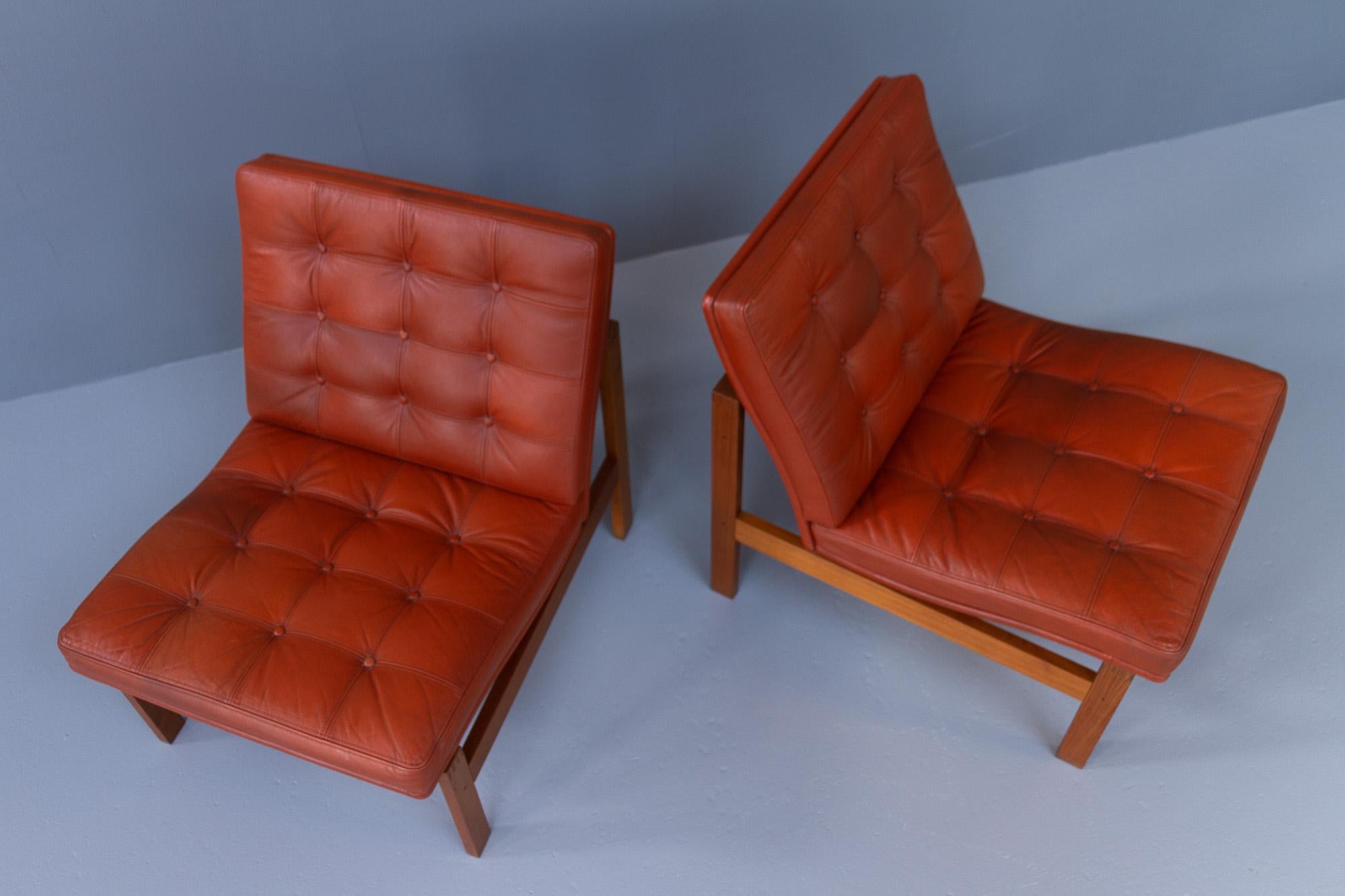 Late 20th Century Vintage Danish Modern Moduline Lounge Chairs by Gjerløv-Knudsen & Lind, 1970s.