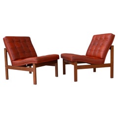 Vintage Danish Modern Moduline Lounge Chairs by Gjerløv-Knudsen & Lind, 1970s.