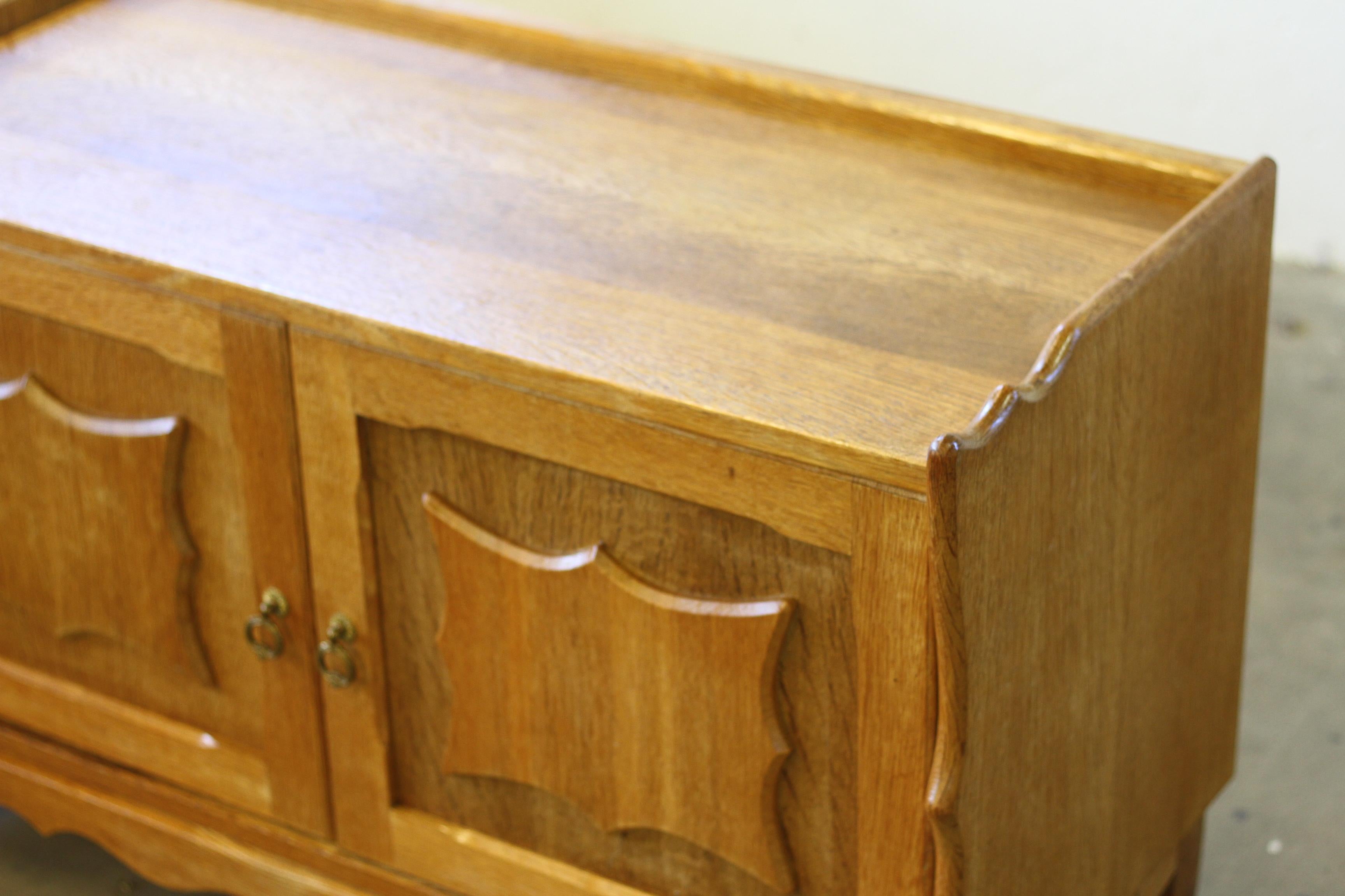 Vintage Danish Modern Oak Cabinets attributed Kjærnulf, 1960s. Set of 2 For Sale 6