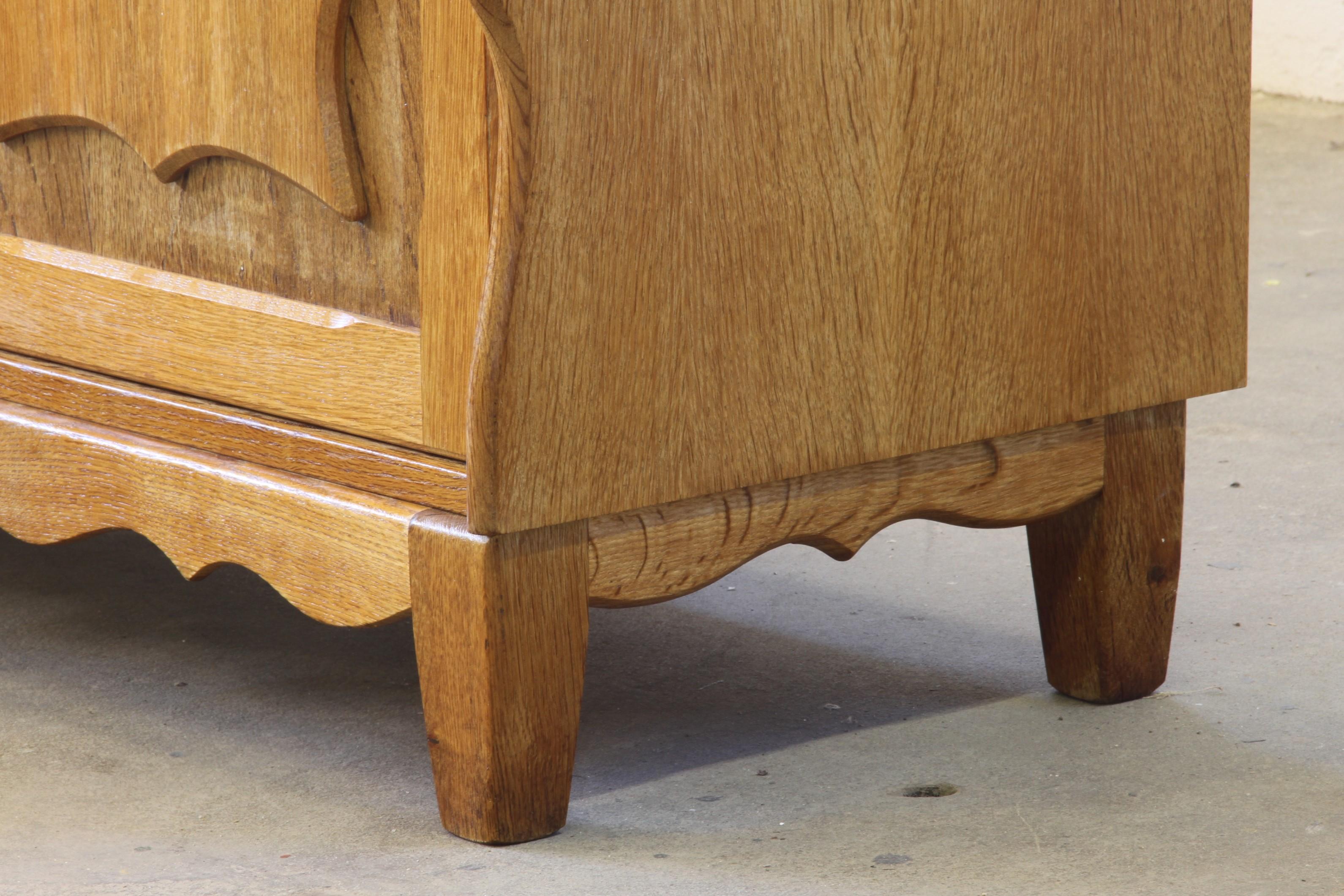 Vintage Danish Modern Oak Cabinets attributed Kjærnulf, 1960s. Set of 2 For Sale 1
