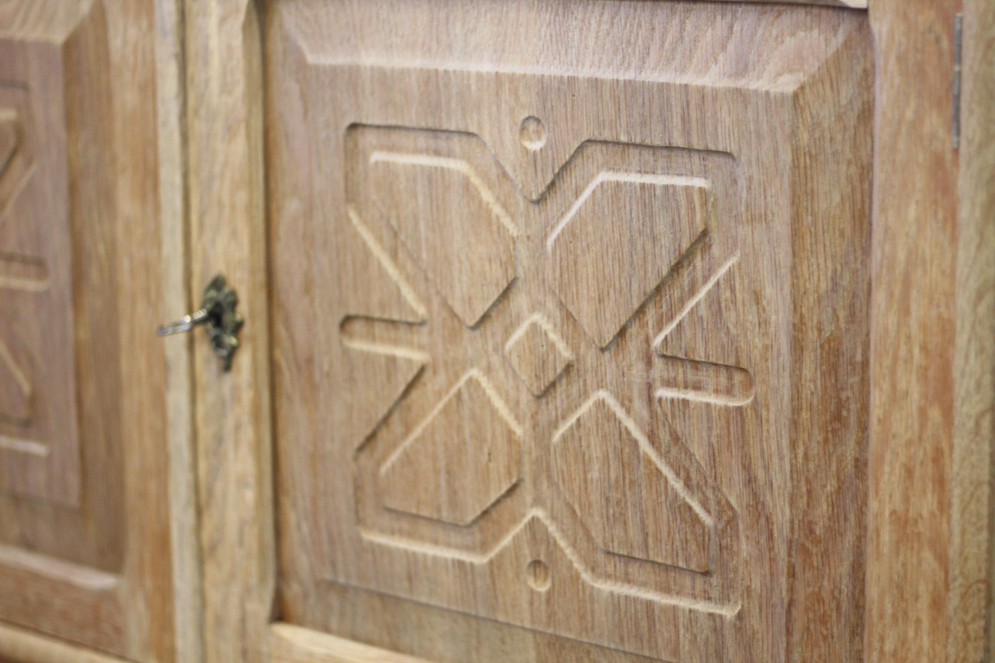 Ottone Armadi moderni danesi d'epoca in Oak, stile Kjærnulf, anni '60. Set di 2 in vendita
