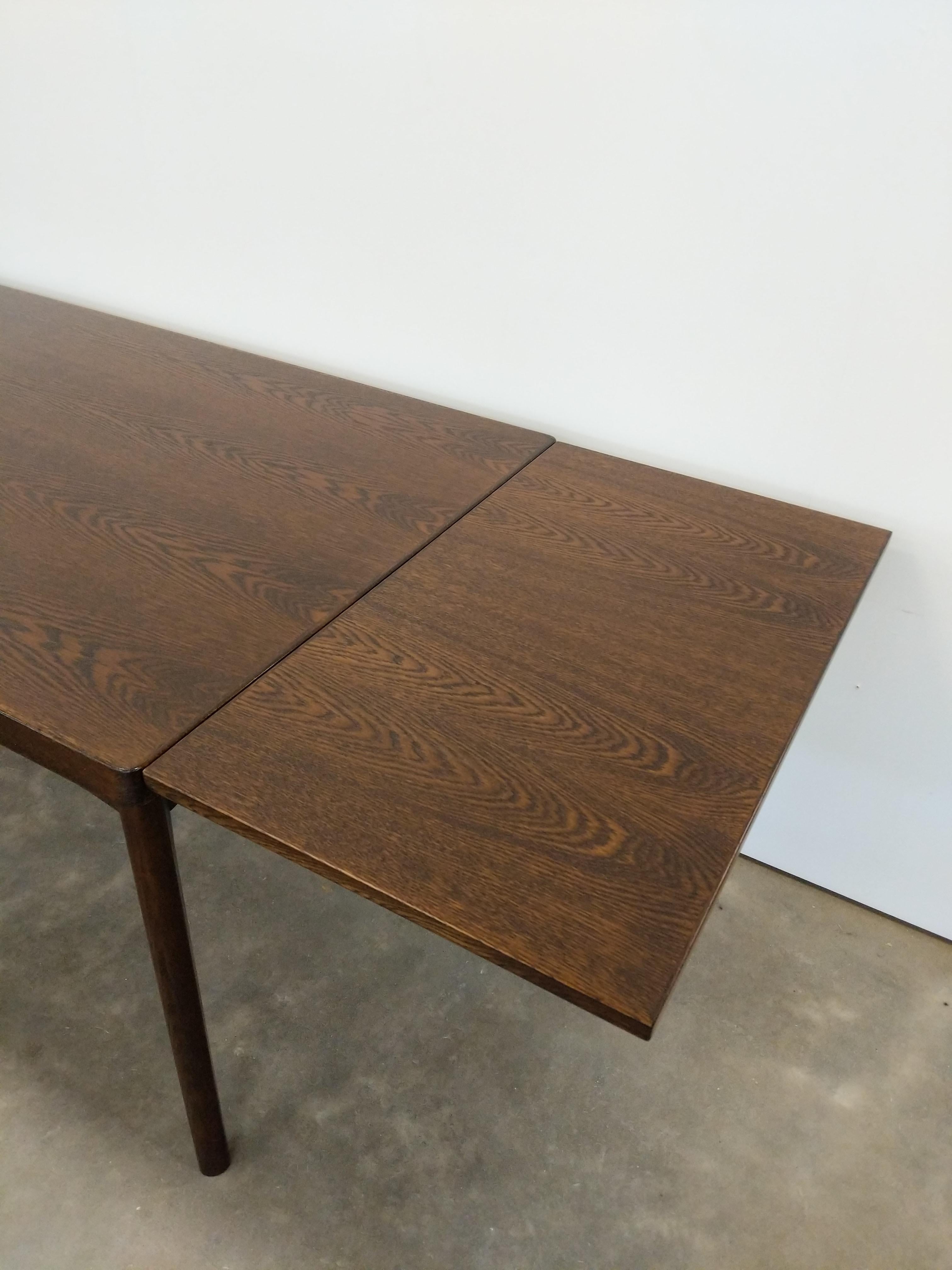 Vintage Danish Modern Oak Extendable Dining Table by Henning Kjaernulf 4