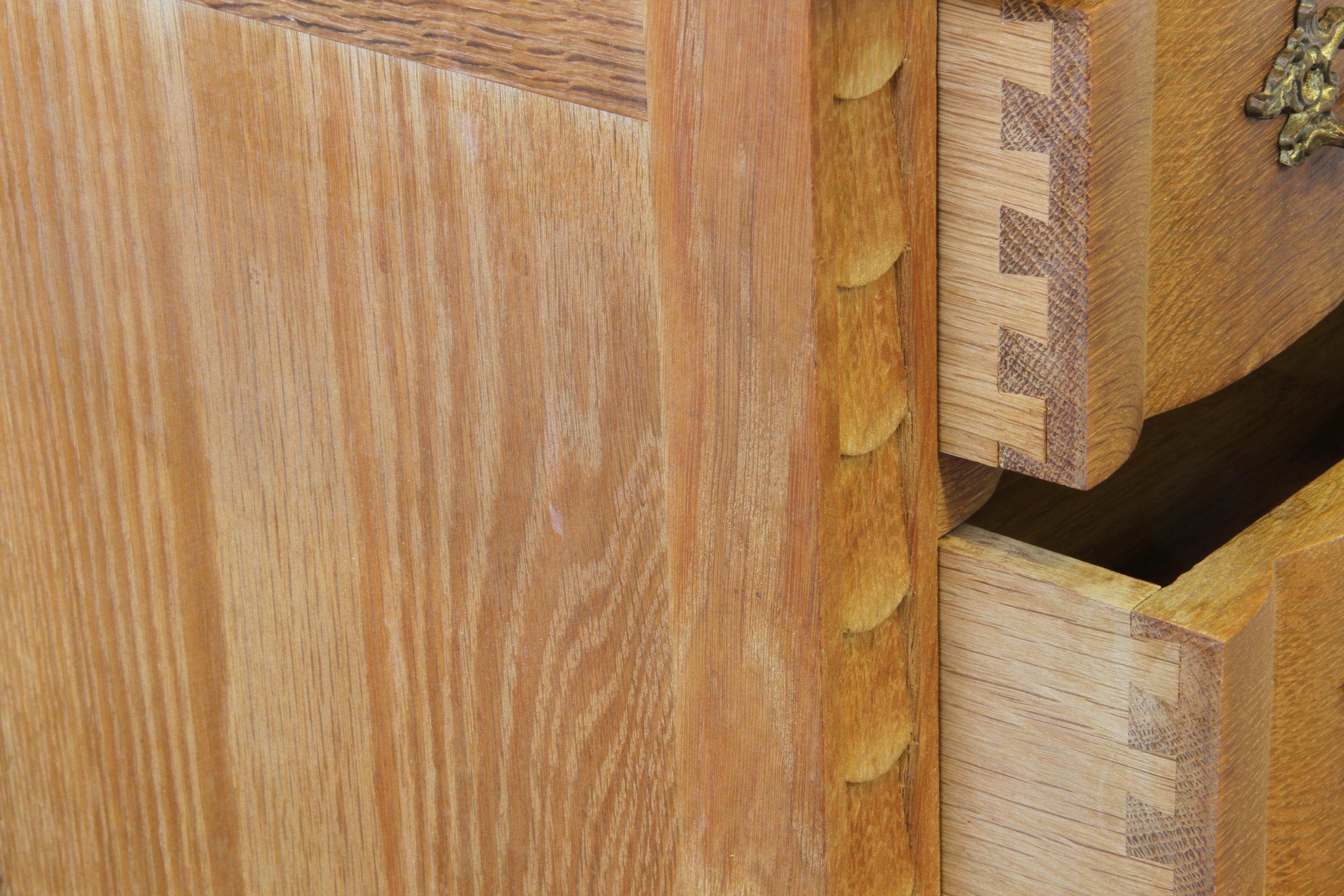 Vintage Danish Modern Oak Nightstands in the style of Henning Kjærnulf, 1960s, S For Sale 10