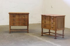 Comodini moderni danesi vintage in Oak nello stile di Henning Kjærnulf, anni '60, S
