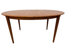 Vintage Danish Modern Oval Teak Dining Table - Refinished!