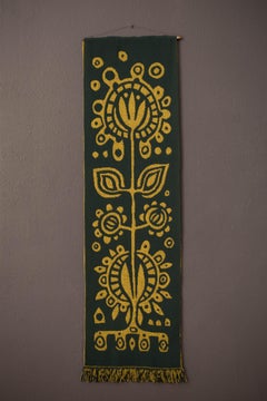 Vintage Scandinavian Reversible Wall Hanging Textile Tapestry