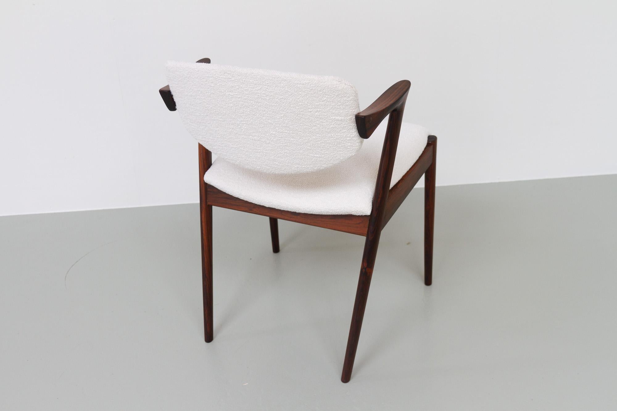 Vintage Danish Modern Rosewood Chair Model 42 by Kai Kristiansen, 1960s For Sale 4