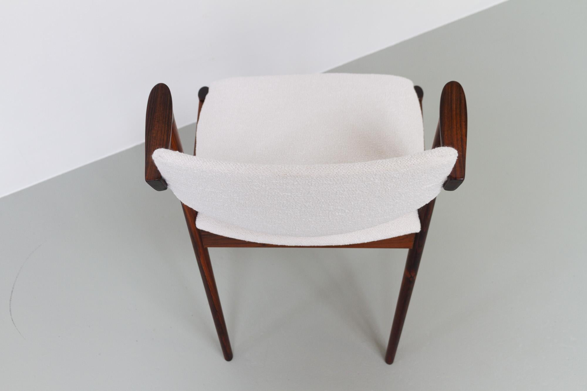 Dänischer moderner Vintage-Stuhl aus Rosenholz Modell 42 von Kai Kristiansen, 1960er Jahre im Angebot 6