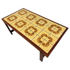 Mesa de centro vintage danesa moderna de palisandro