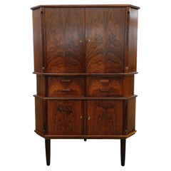 Vintage Danish Modern Rosewood Corner Cabinet by Aulum