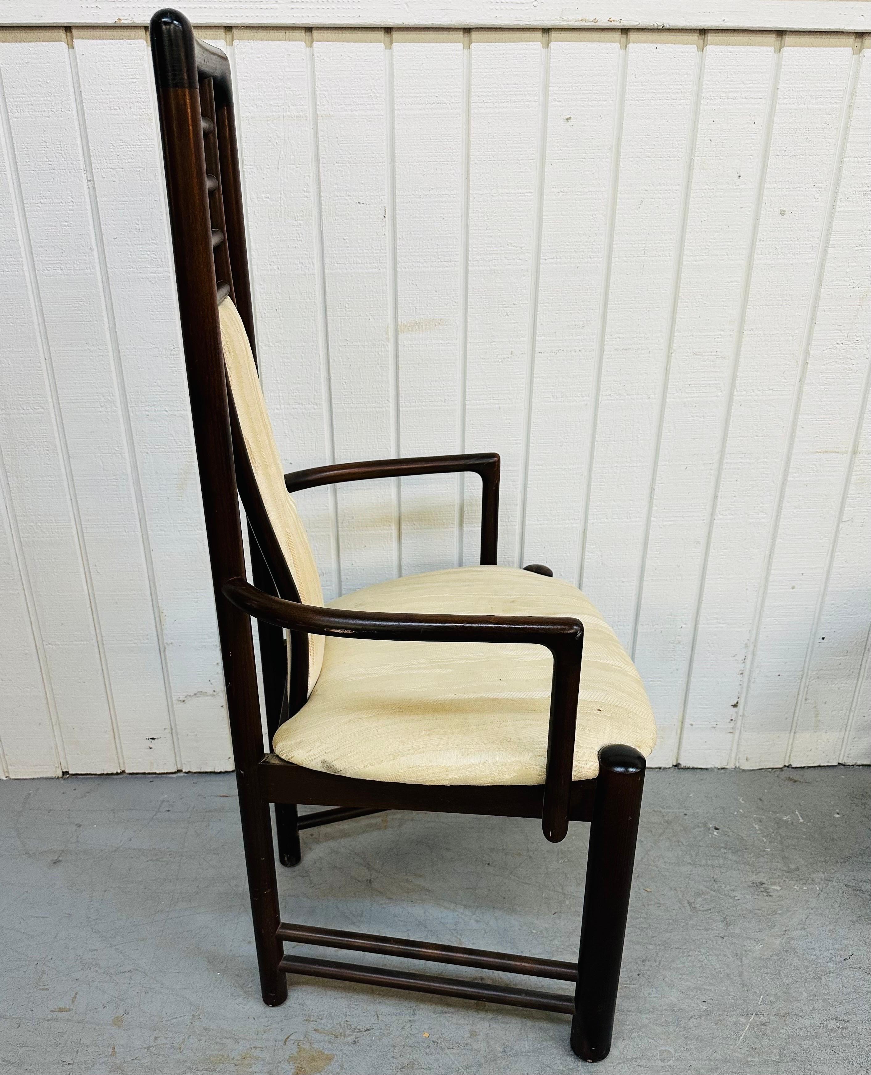 20th Century Vintage Danish Modern Rosewood Dining Chairs - Set of 8