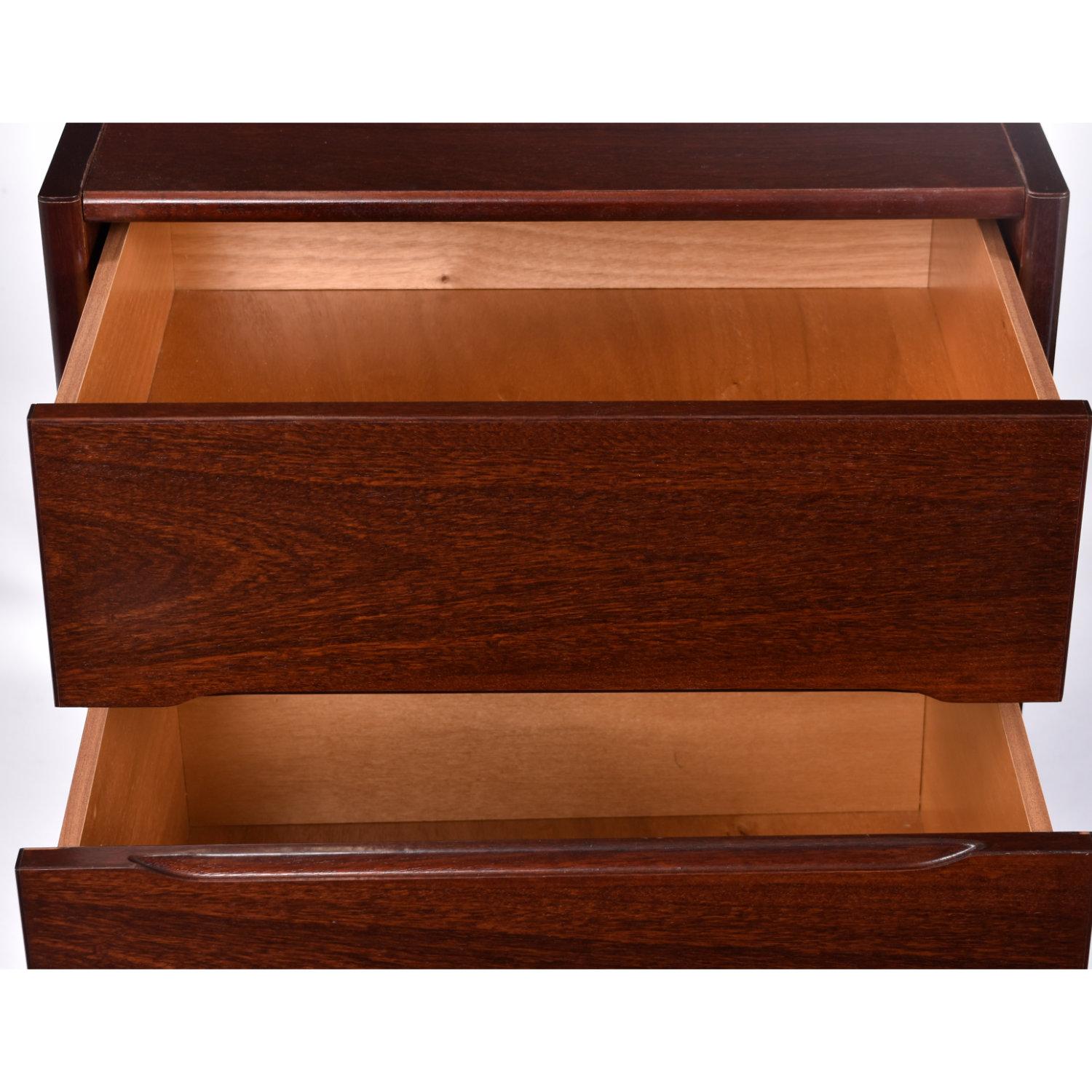 Vintage Danish Modern Rosewood Filing Cabinet and Printer Stand en vente 4