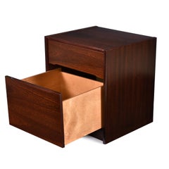 Vintage Danish Modern Rosewood Filing Cabinet and Printer Stand