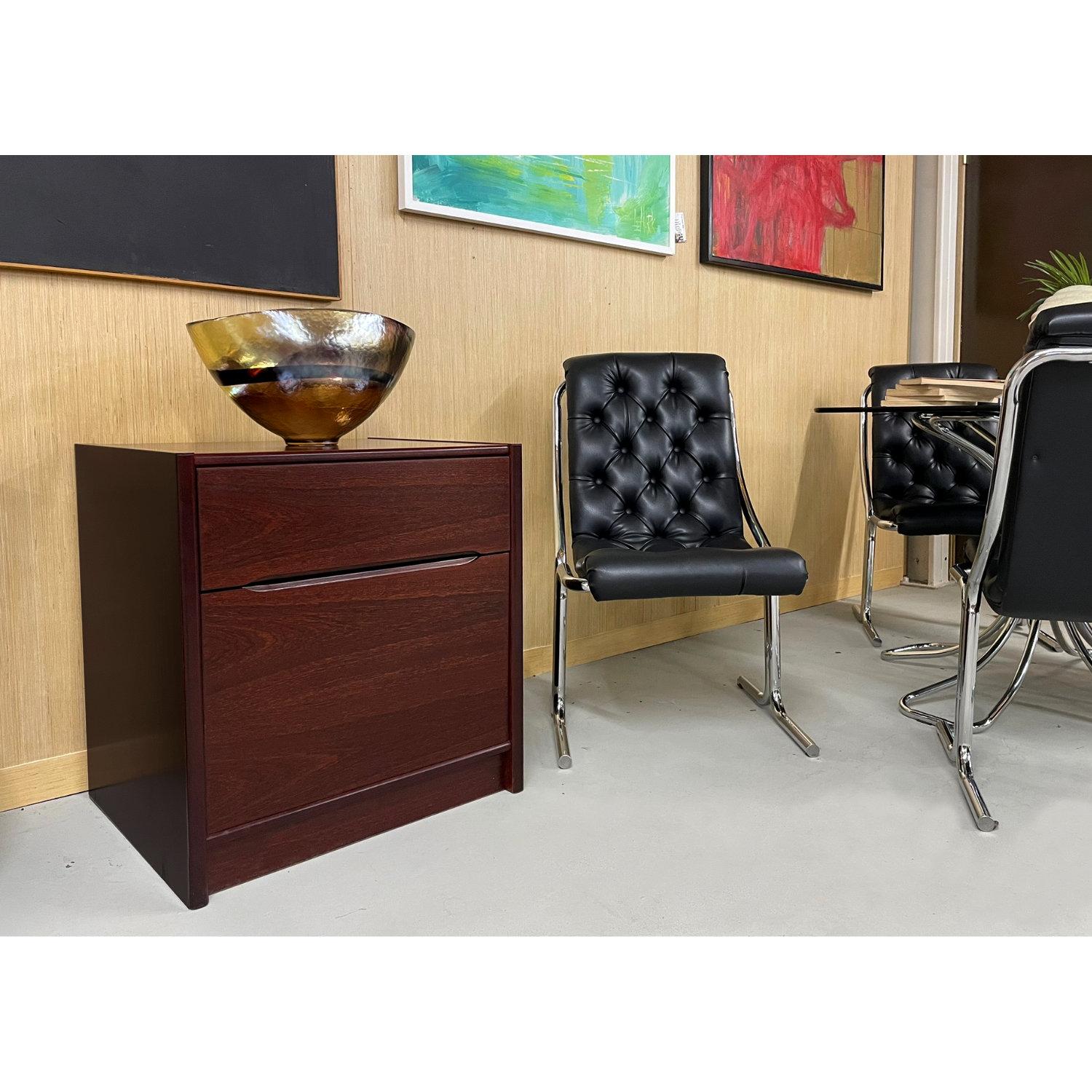 Scandinave moderne Vintage Danish Modern Rosewood Filing Cabinet and Printer Stand en vente