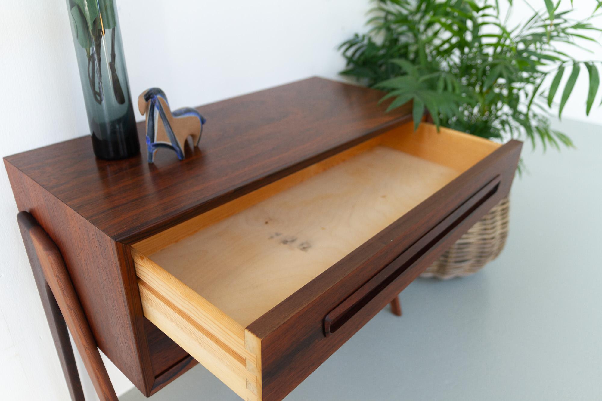 Vintage Danish Modern Rosewood Nightstand by AP Møbler Svenstrup, 1960s For Sale 13