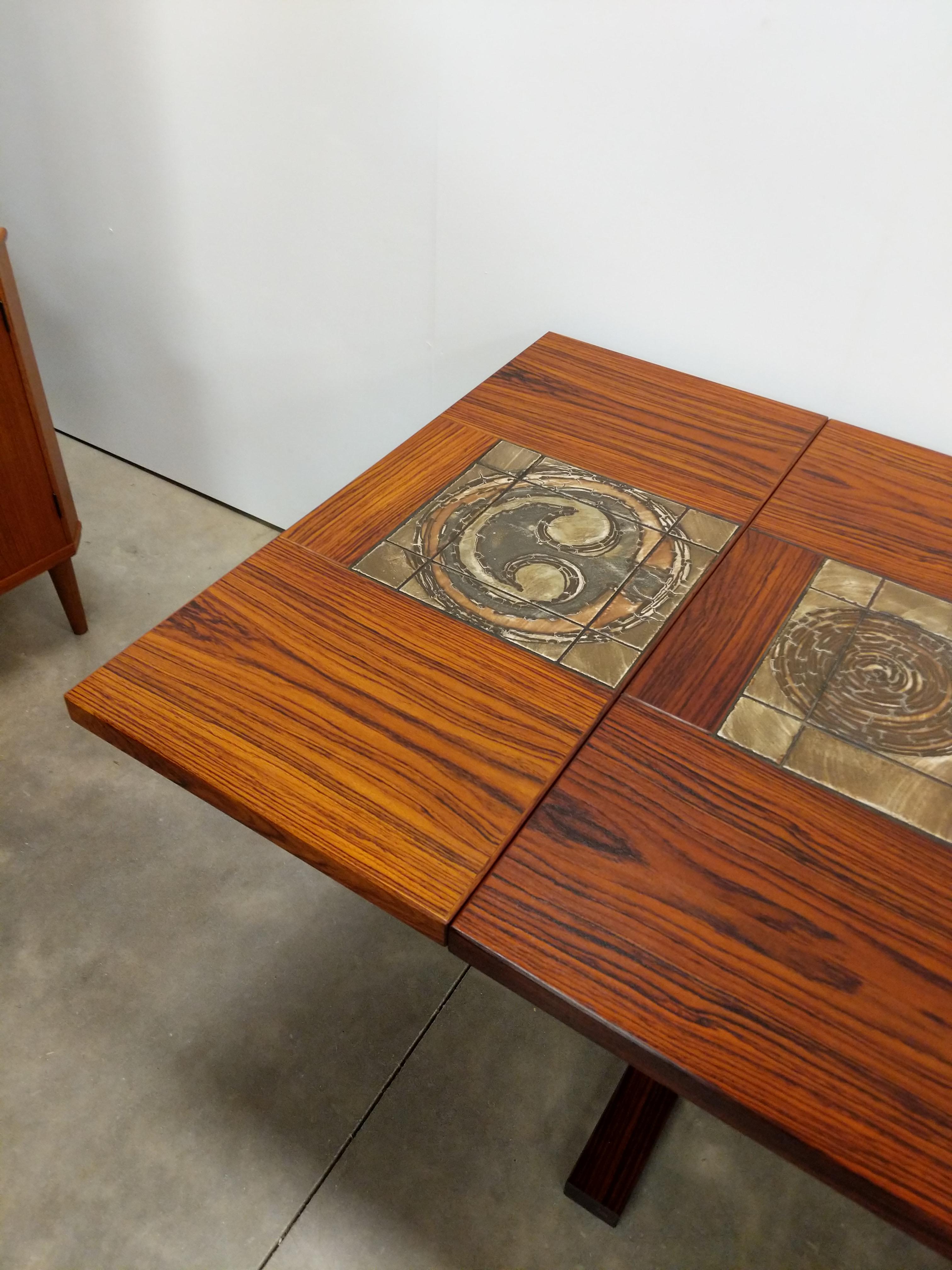 Tavolo da pranzo danese moderno in legno di palissandro Ox Art d'epoca in vendita 1