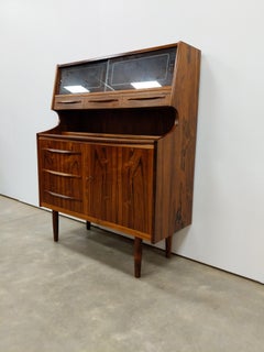 Vintage Danish Modern Palisander Sekretär Schreibtisch