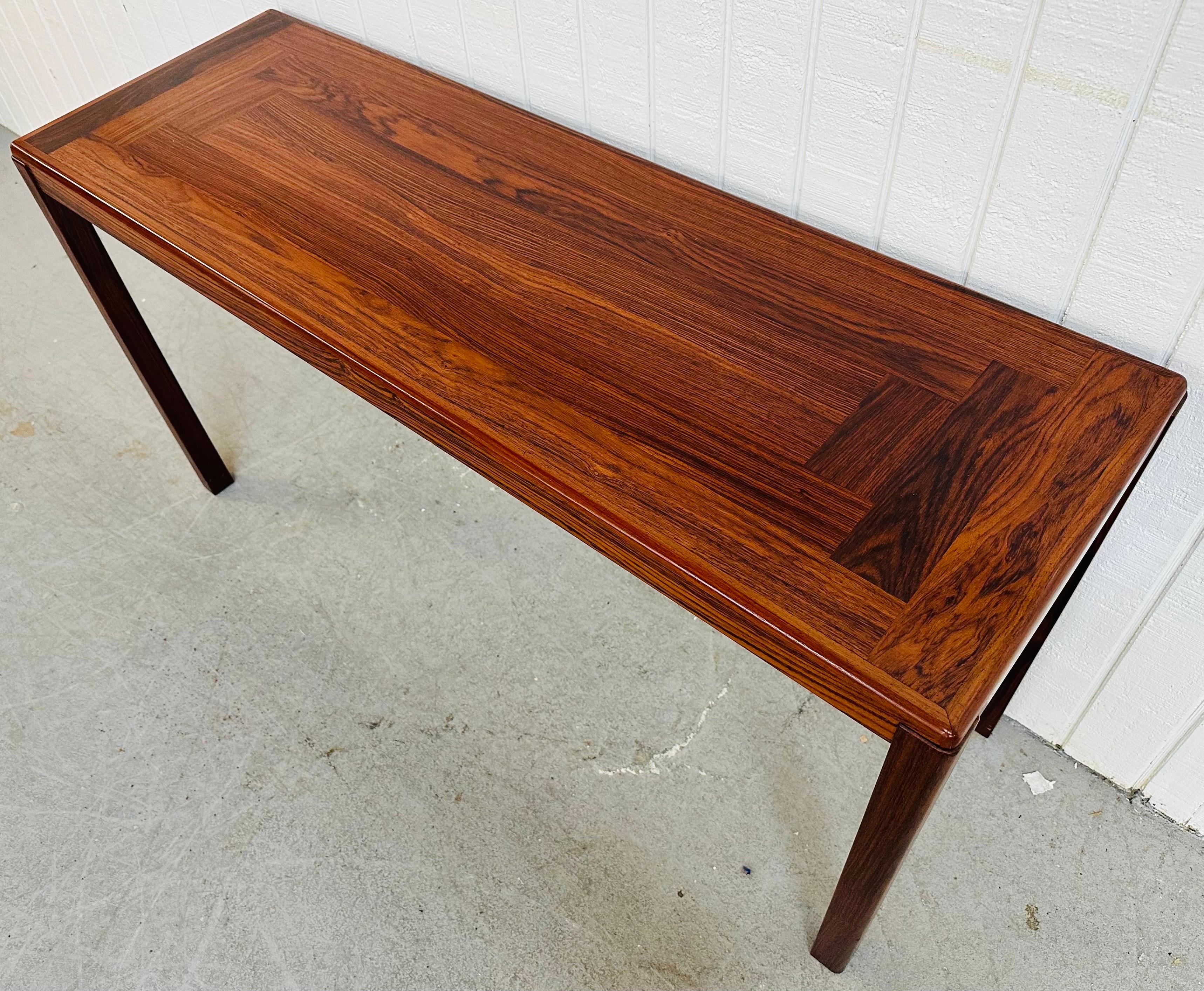 Mid-Century Modern Vintage Danish Modern Rosewood Sofa Table