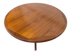 Vintage Danish Modern Round Teak Dining Table - Refinished!
