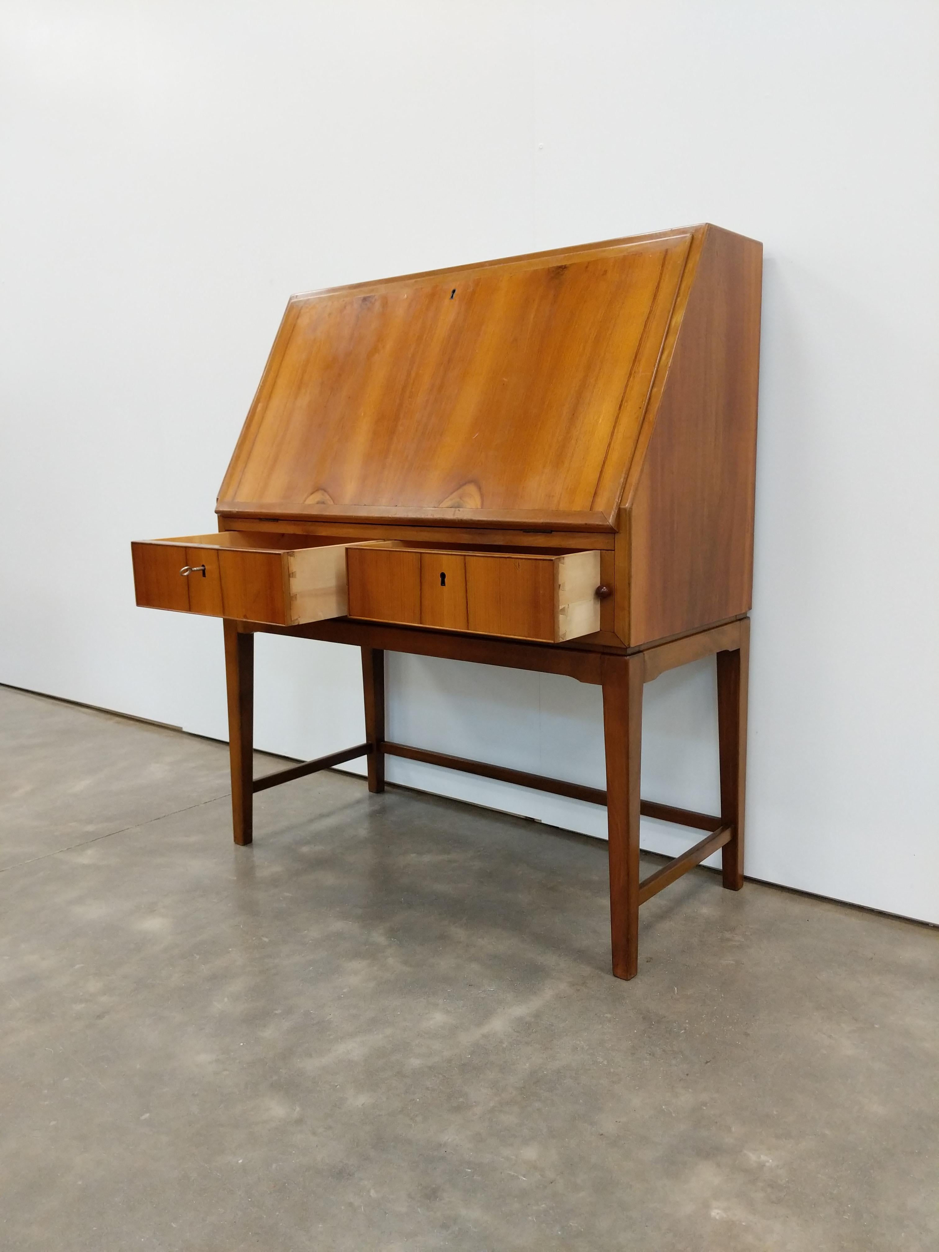 Wood Vintage Danish Modern Secretary Desk / Vanity by Søren Willadsen