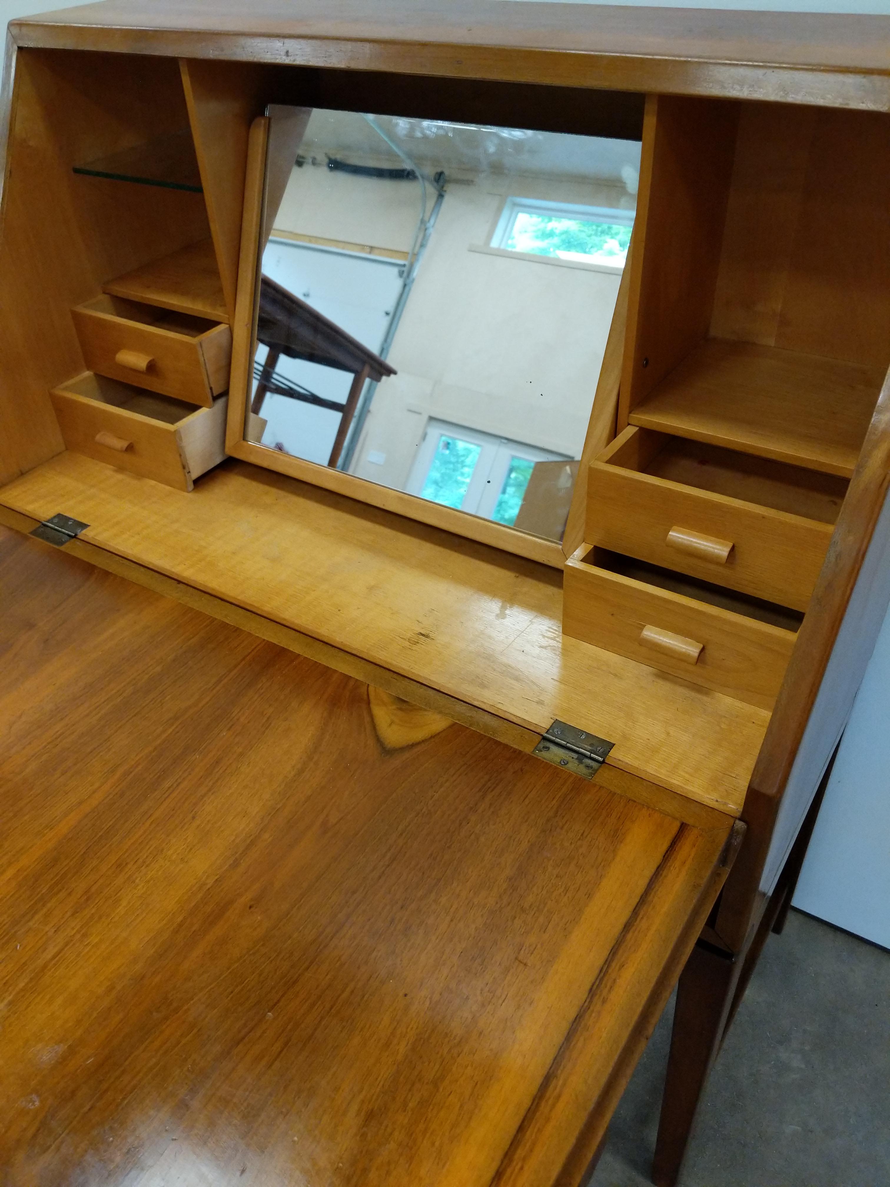 Vintage Danish Modern Secretary Desk / Vanity by Søren Willadsen 2
