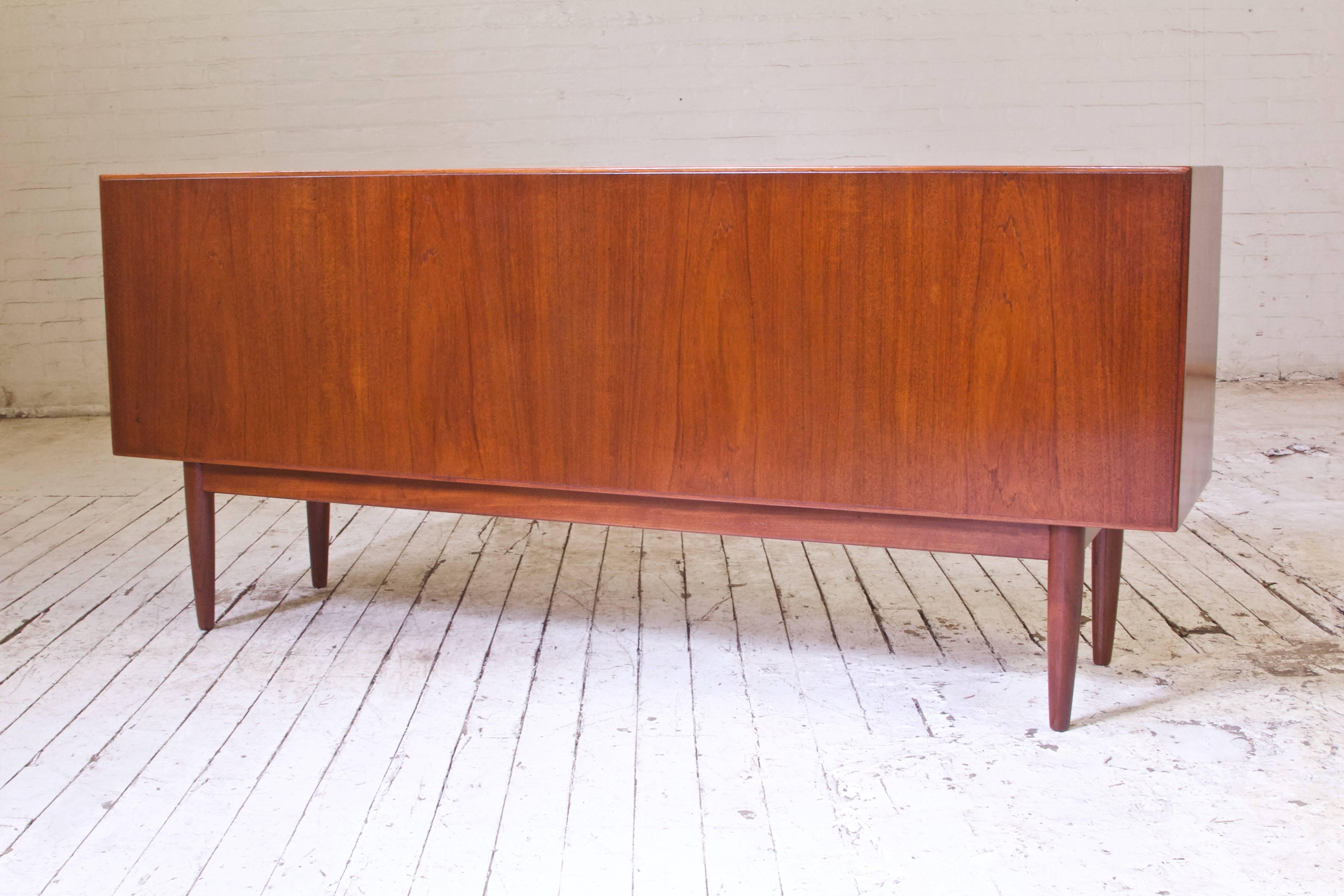 Vintage Danish Modern Sideboard in Teak, 1960s In Excellent Condition In Brooklyn, NY