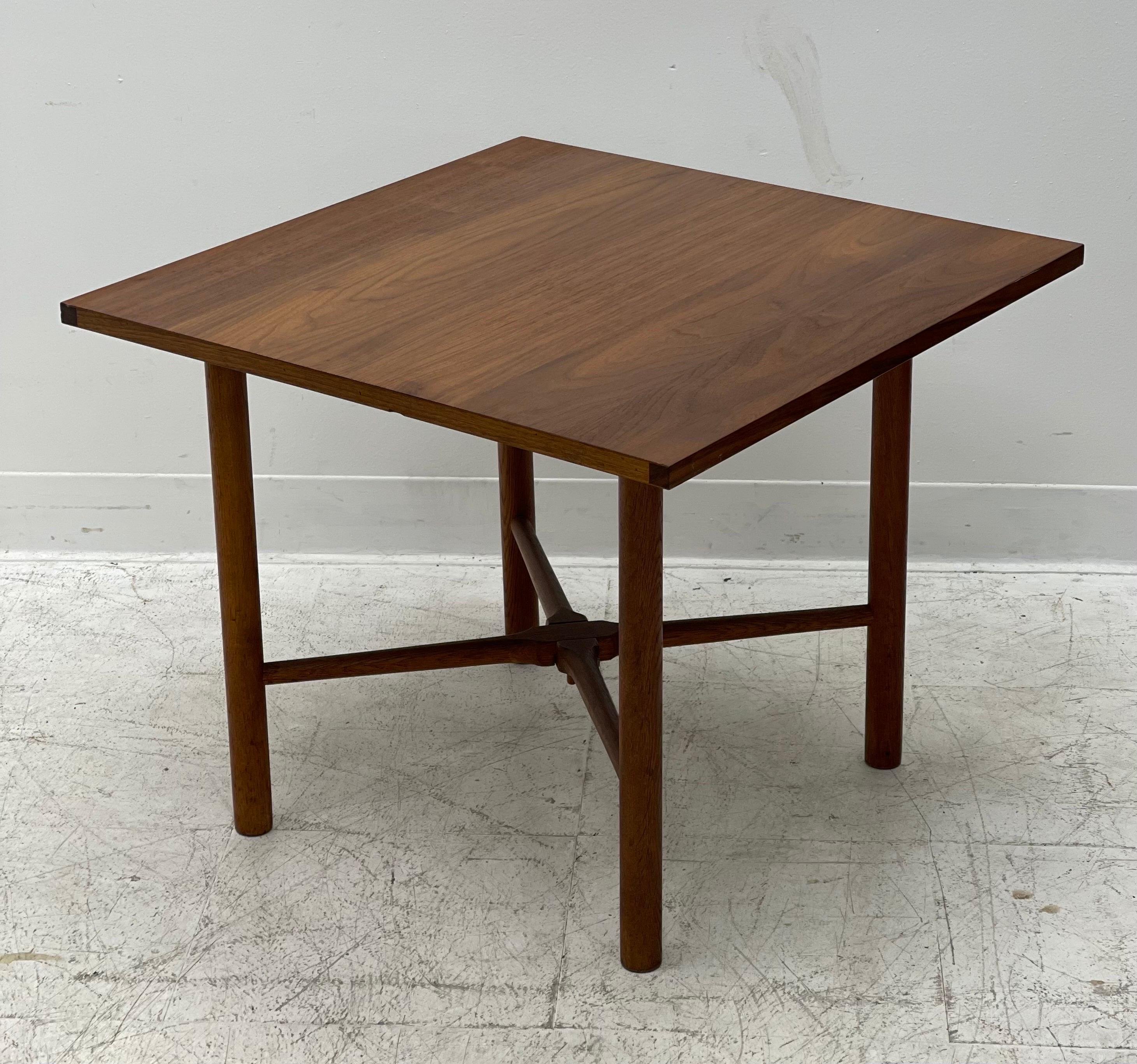Vintage Danish Modern Table by J.Wegner Stamped on Base In Good Condition In Seattle, WA